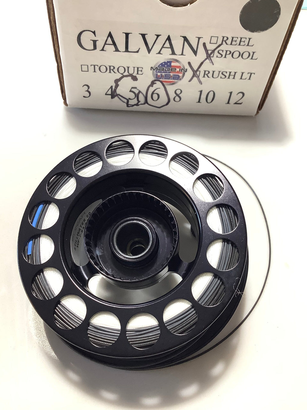 As NEW Excellent quality GALVAN #6 Fly Reel with Spare Spool and New SA ANADRO lines