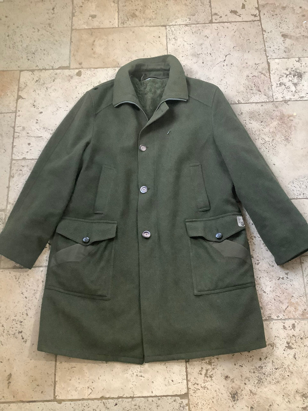ORIGINAL AUSTRIAN RASCHEN LODEN PURE WOOL OUTDOORSMAN HUNTING COAT