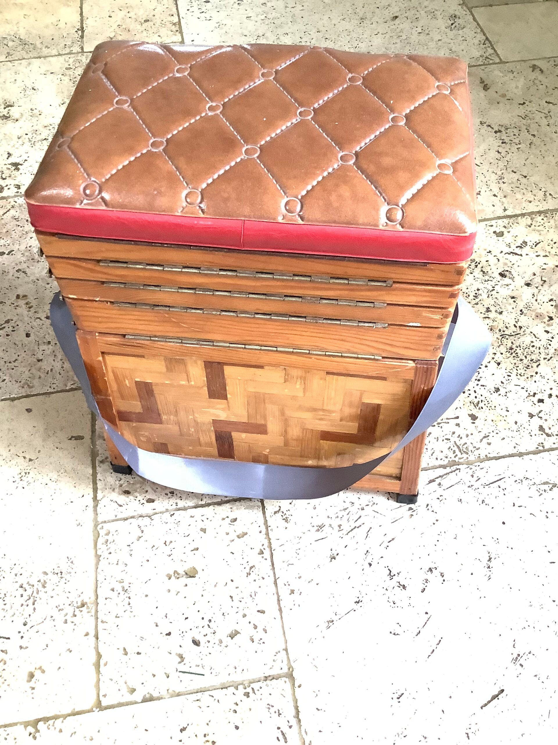 Vintage Retro Fisherman’s Seat Tackle Box