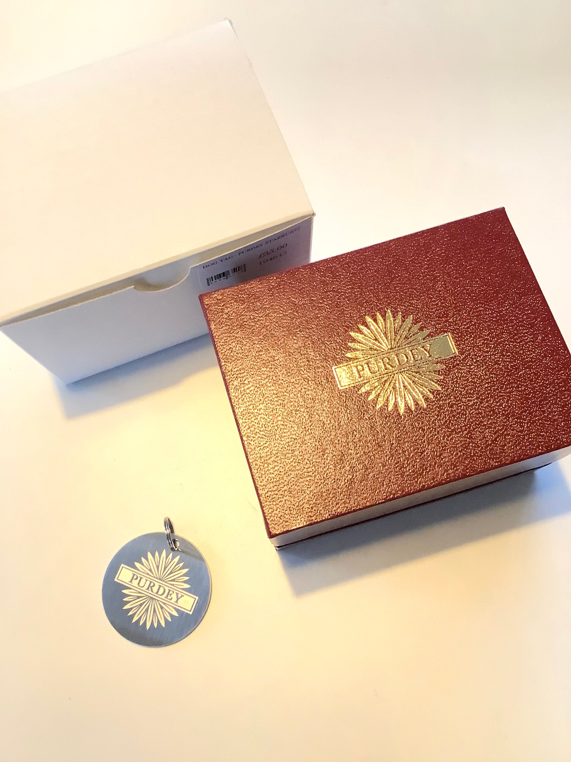 James Purdey Dog Tag In Presentation Case