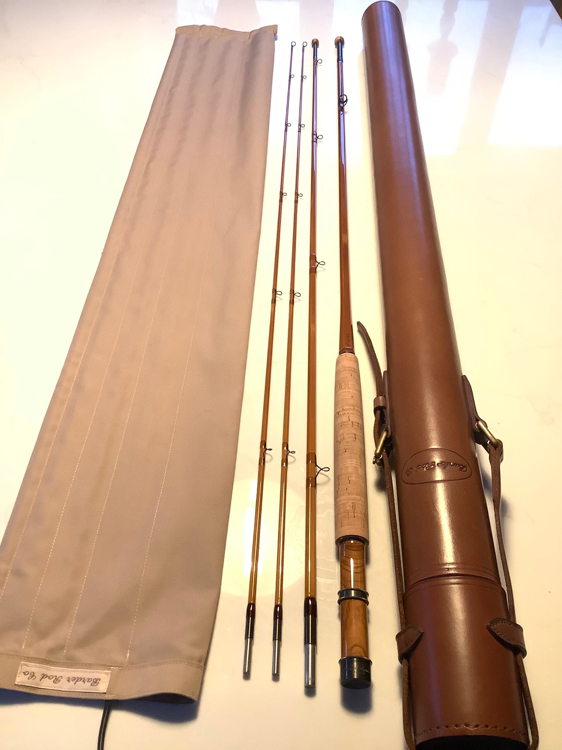 EDWARD BARDER 8ft 6” #6 Built Cane Fly Rod “Superb”