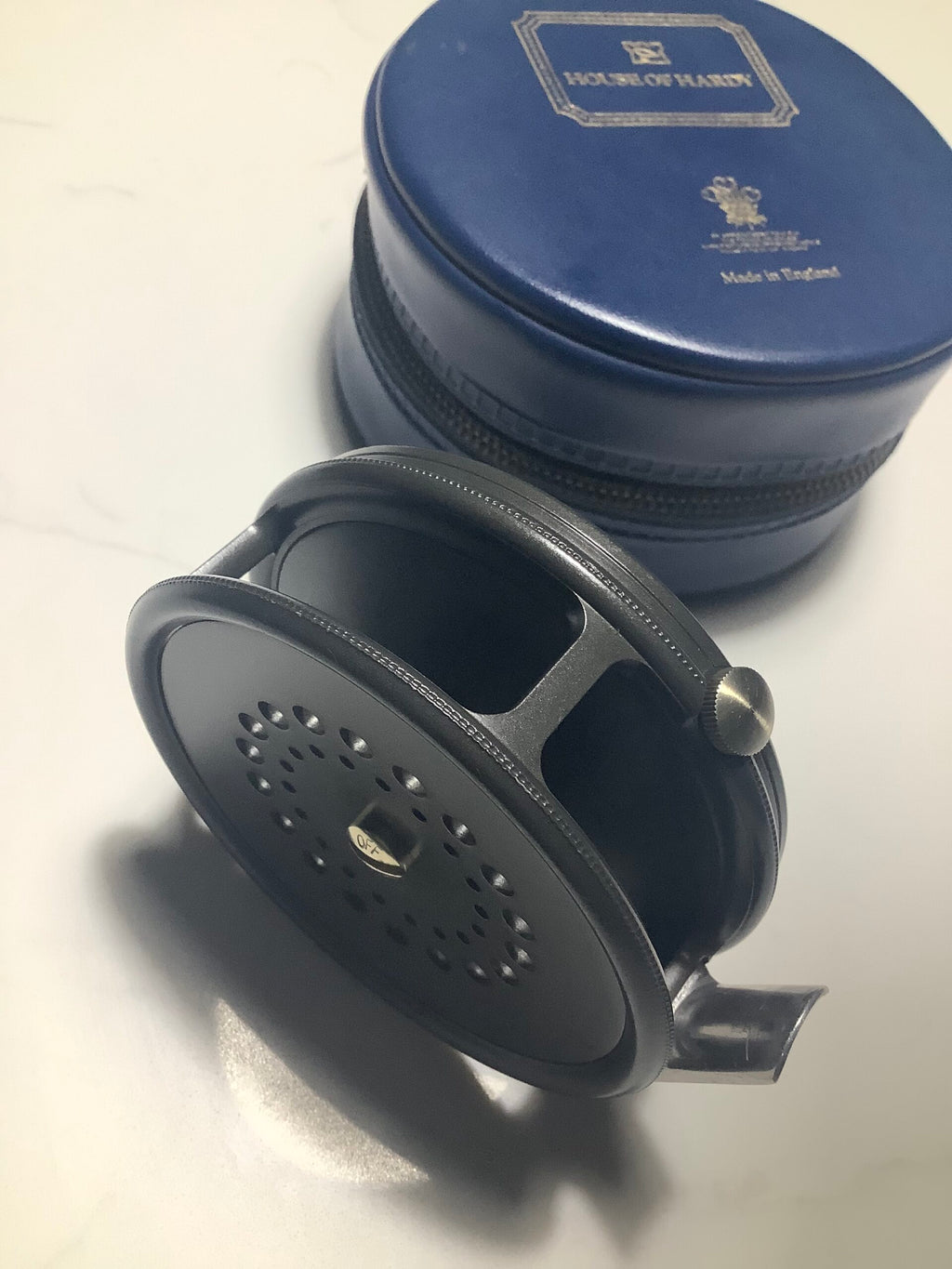 Rare LEFT HAND WIND Hardy Bros 3 3/8” PERFECT Fly Reel
