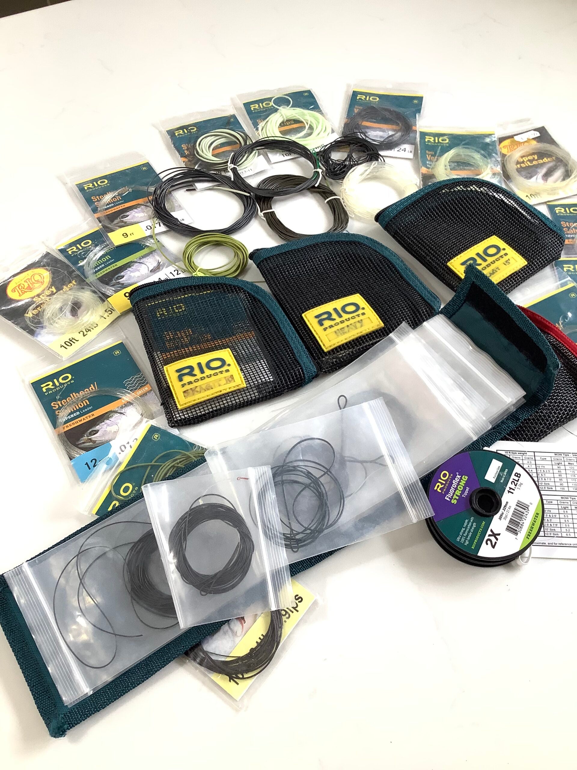 A Job Lot Of RIO Wallets Tapered leaders, some unused all good to fish…