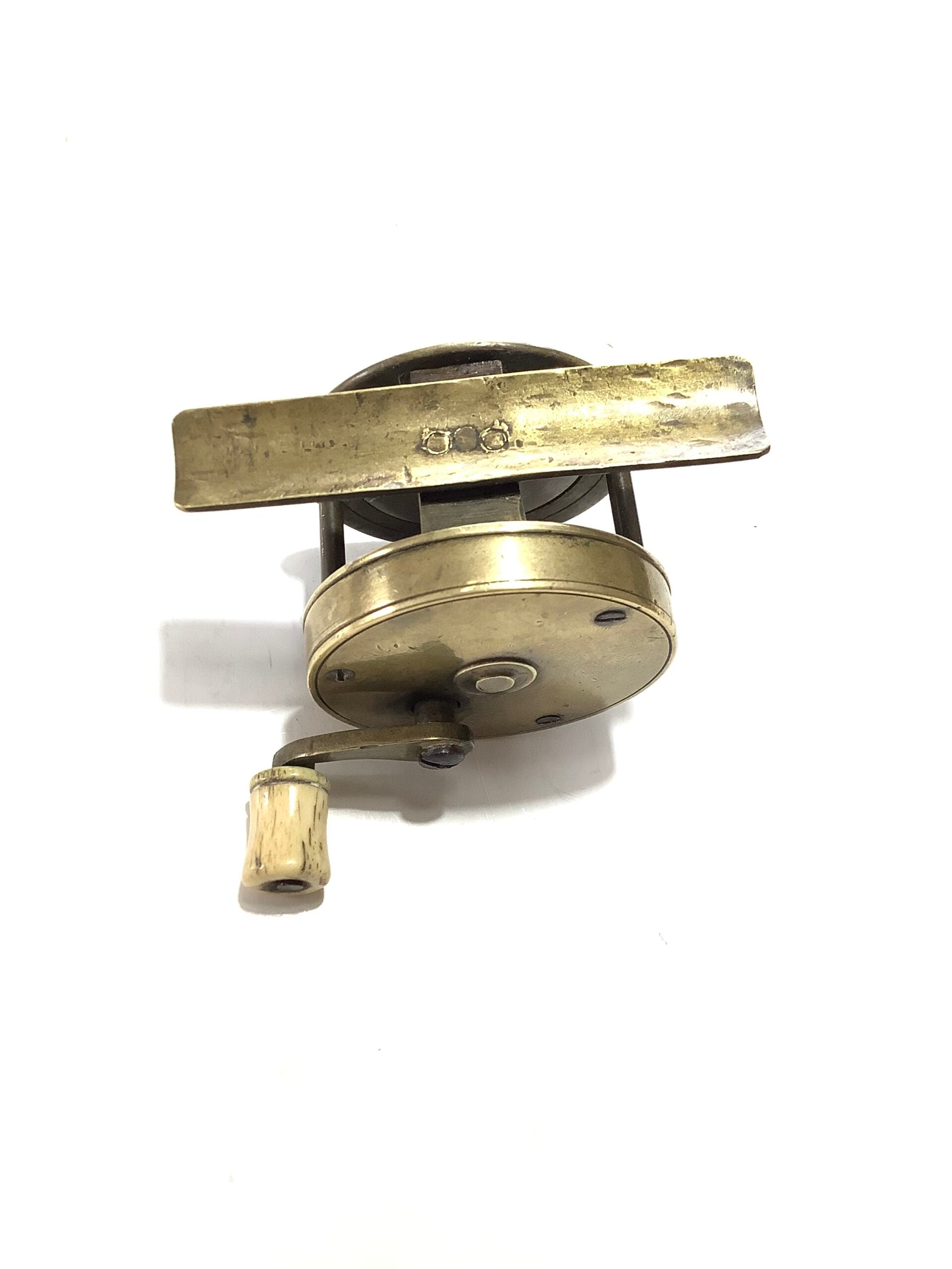 ANTIQUE LONDON ( Ustonson style) BRASS MULTIPLIER WINCH