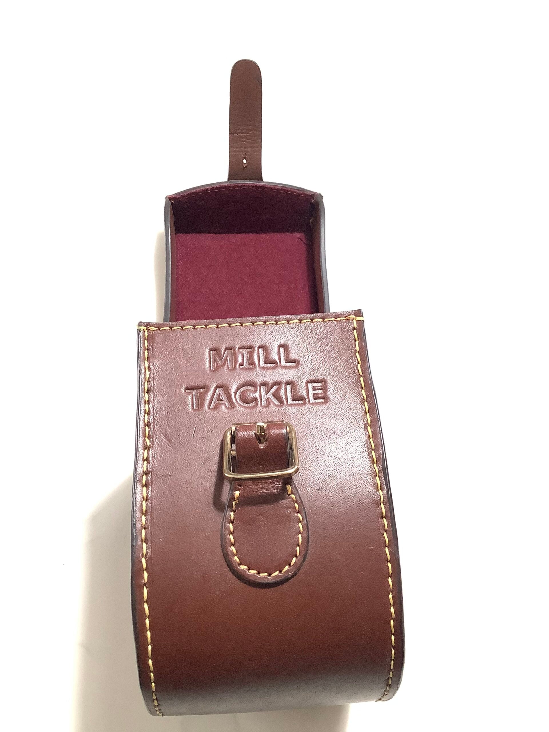 Rare Garry Mills Block Leather Reel case