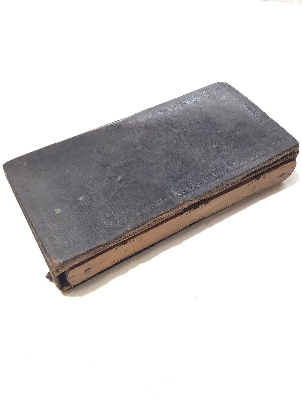 Very Rare Antique circa .1800s LONDON TAPER QUILL  Float Winder with Leather Case/Wallet