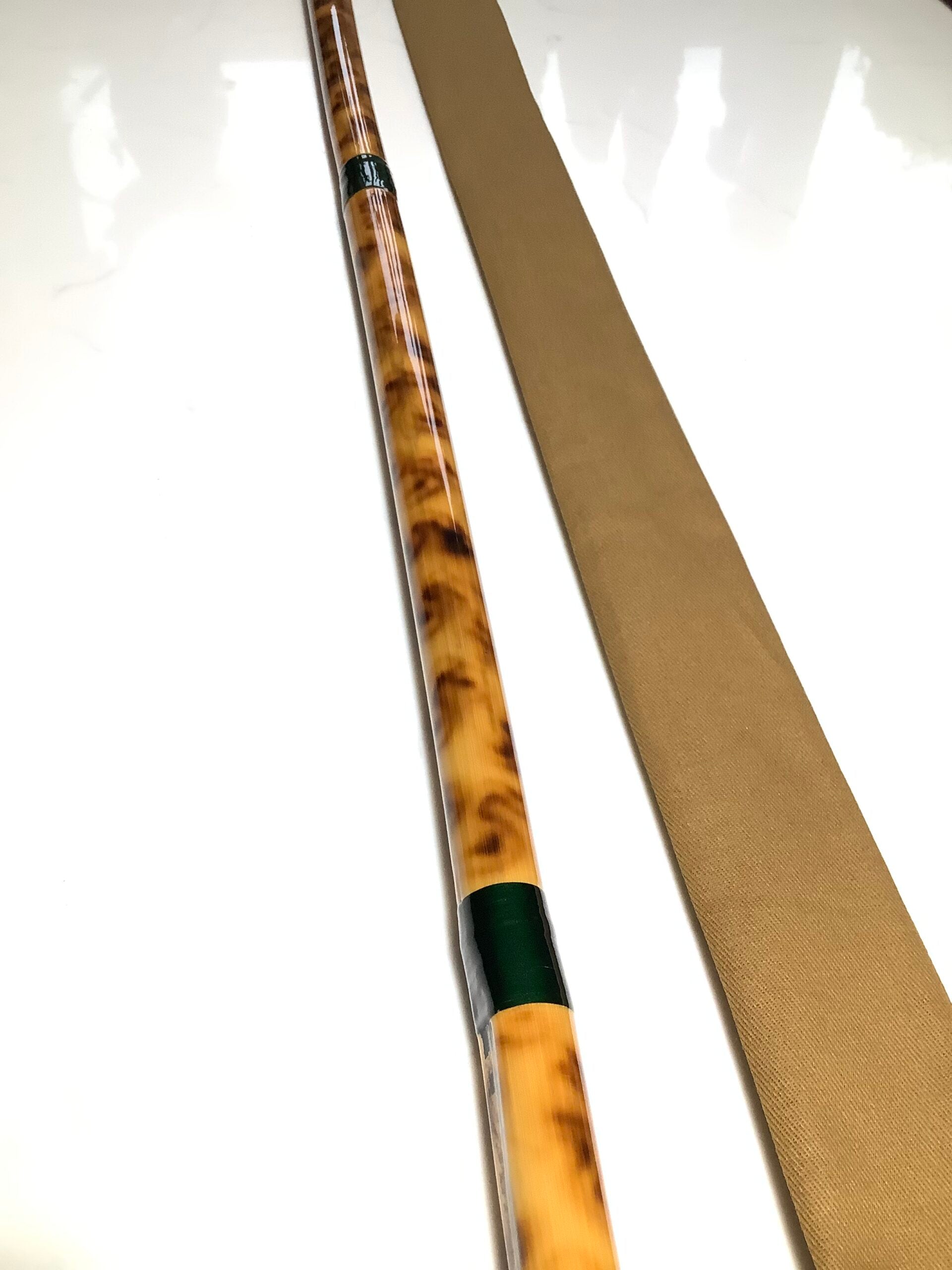 2023 Artisan Angling 5ft Flamed Tonkin Cane Net Pole by PAUL COOK