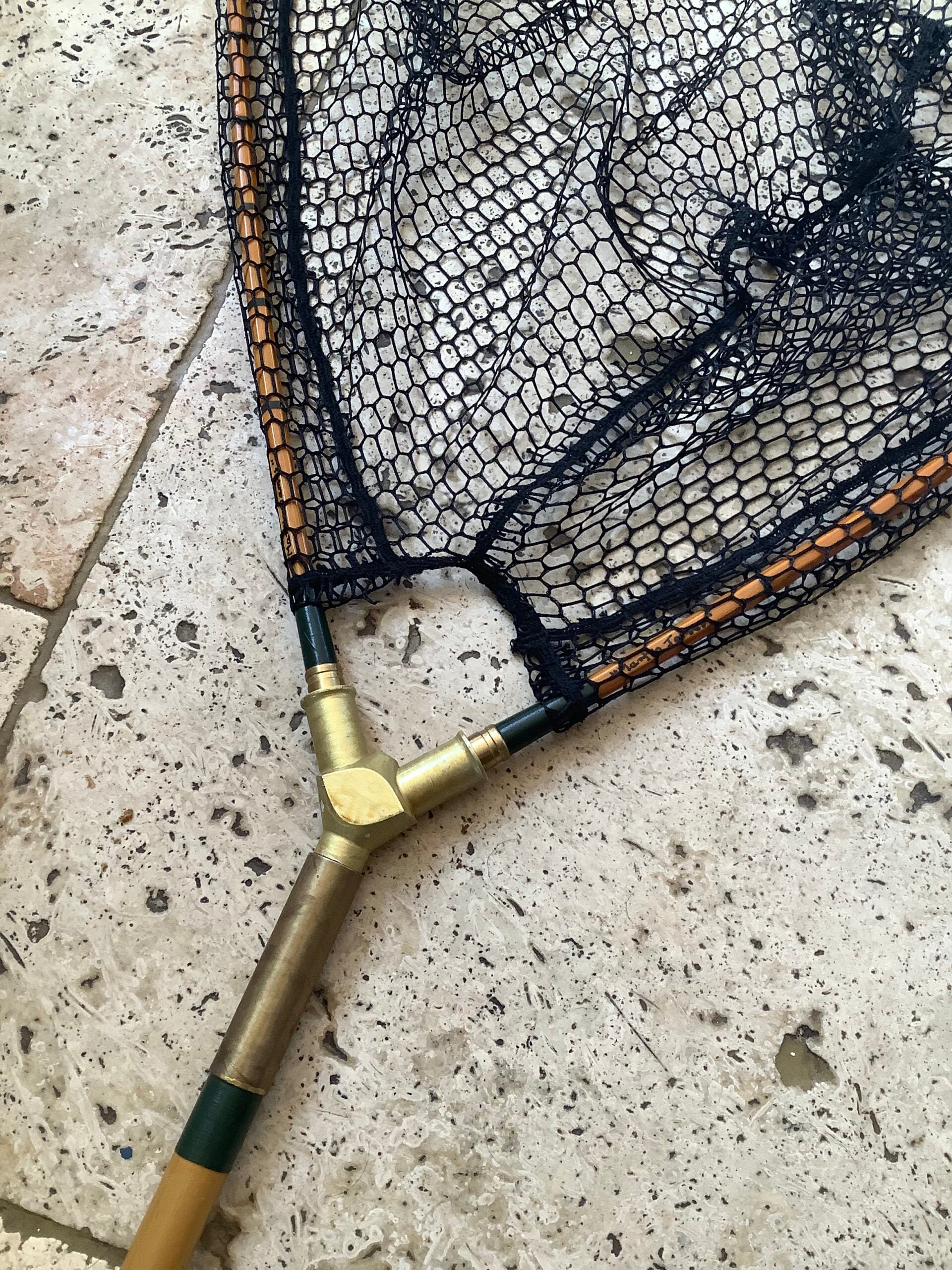 Hand built Tonkin Cane Landing Net by Dave Austin belonged to Martin James M.B.E