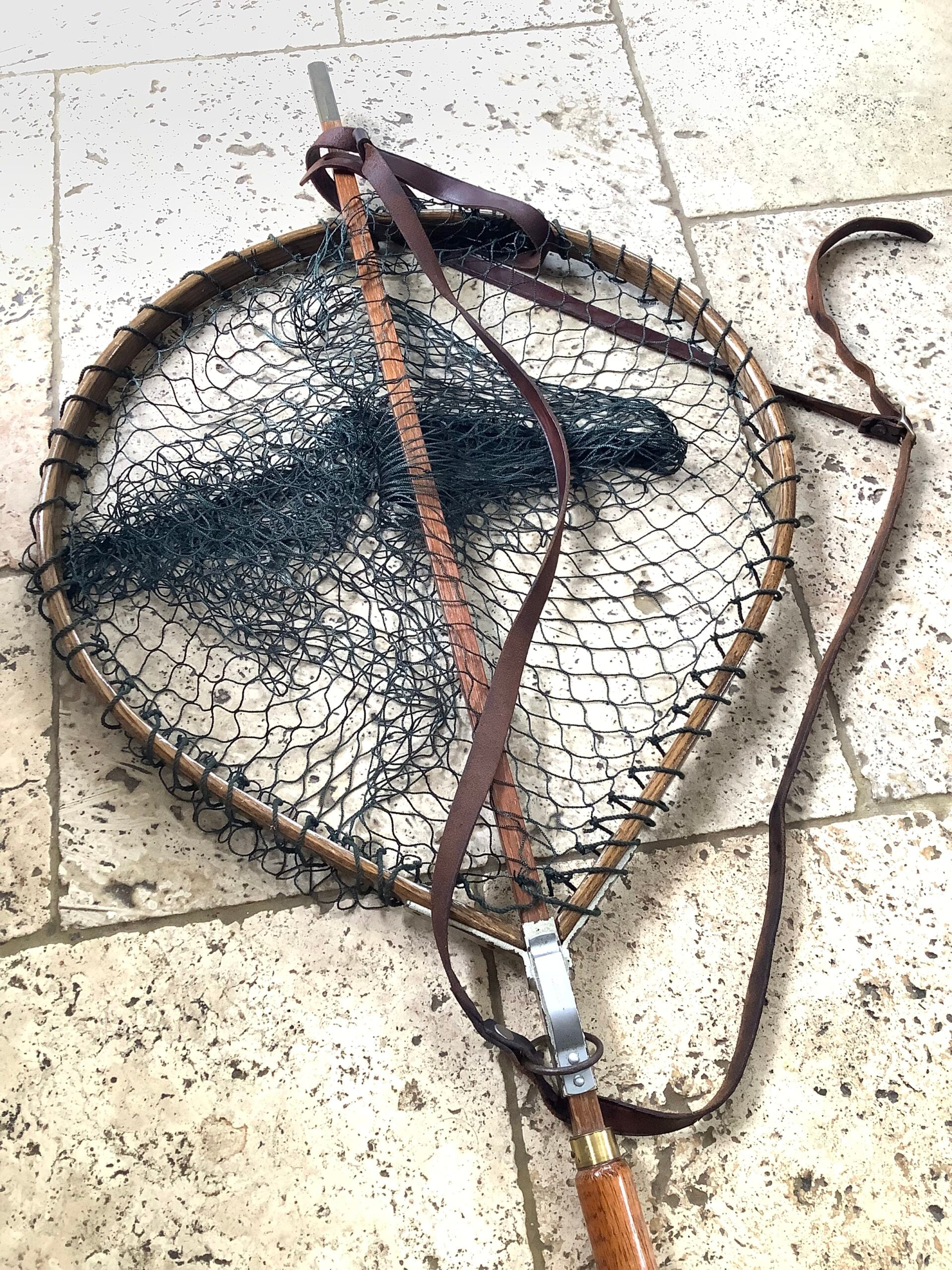 Rare FARLOWS OF PALL MALL Traditional Wood Framed Landing Net