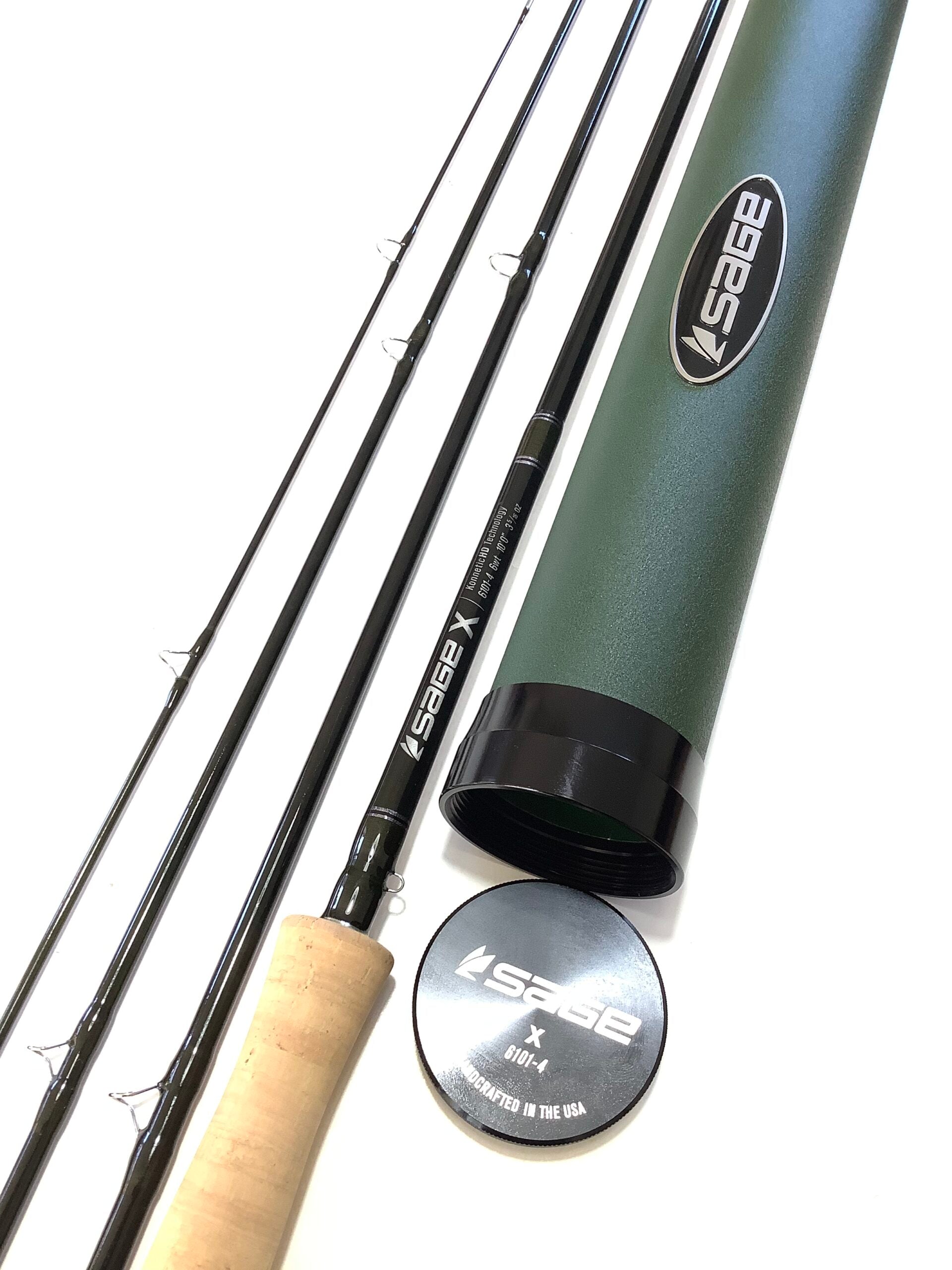 As New SAGE X 10ft #6 Four Piece Fly Rod – Antique & Vintage