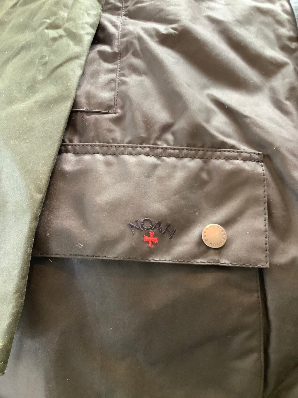 Brand New Rare Barbour NOAH waxed Coat with fleece Liner