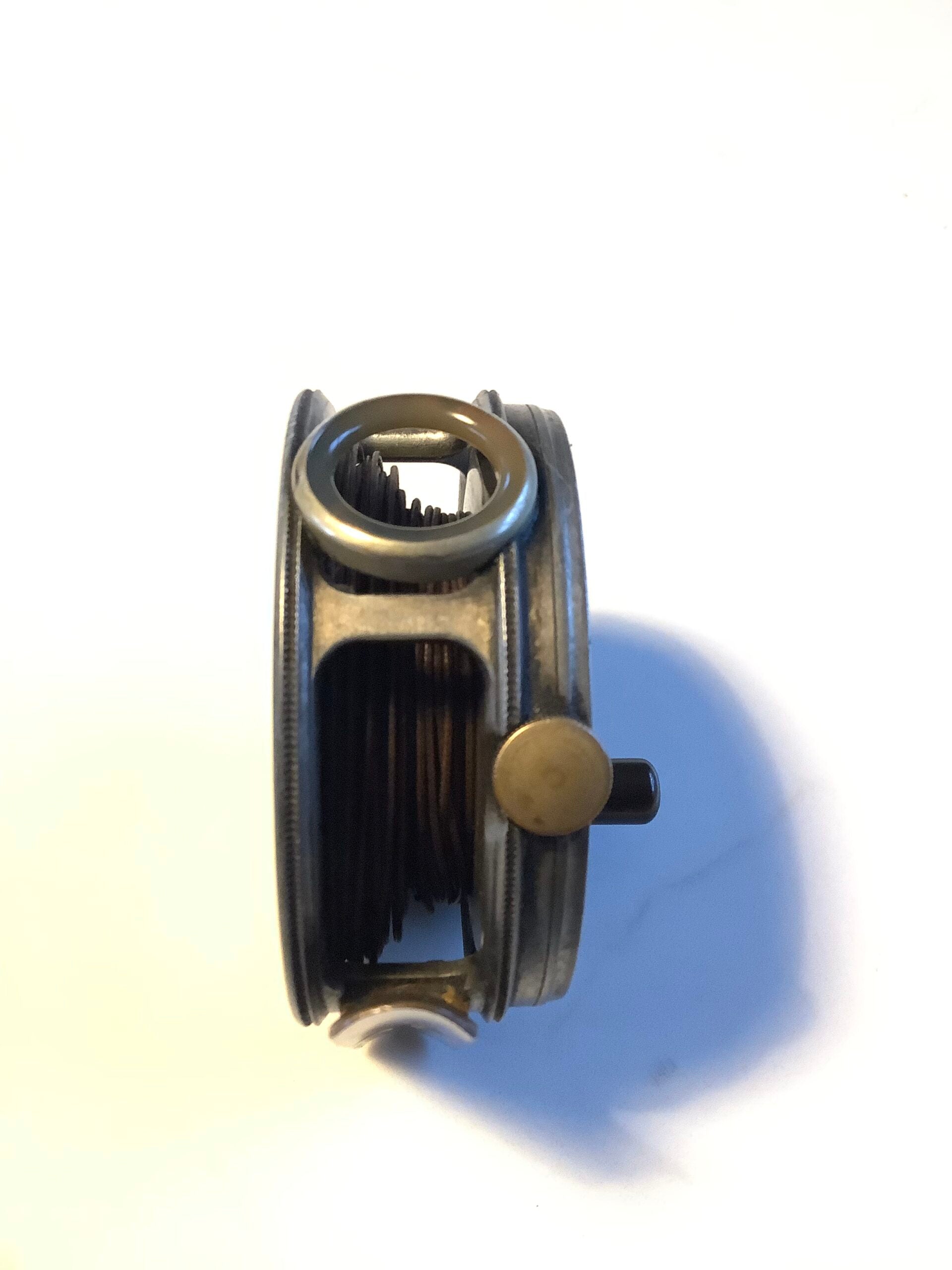 Antique Hardy Bros 2 7/8” Perfect Fly Reel with Agate Line guide