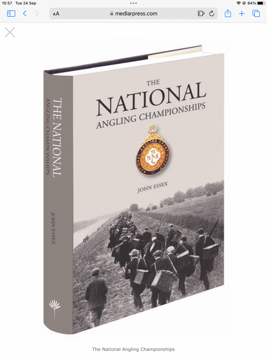 Vintage NATIONAL FEDERATION OF ANGLING NATIONAL ANGLING CHAMPIONSHIP Silver Medal