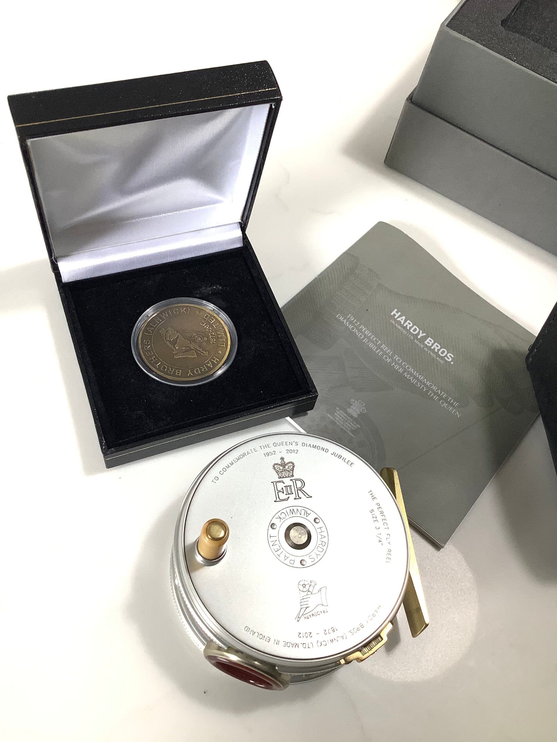 New unused Hardy Bros Limited Edition Commemorative Diamond Jubilee 1912 Perfect Fly Reel