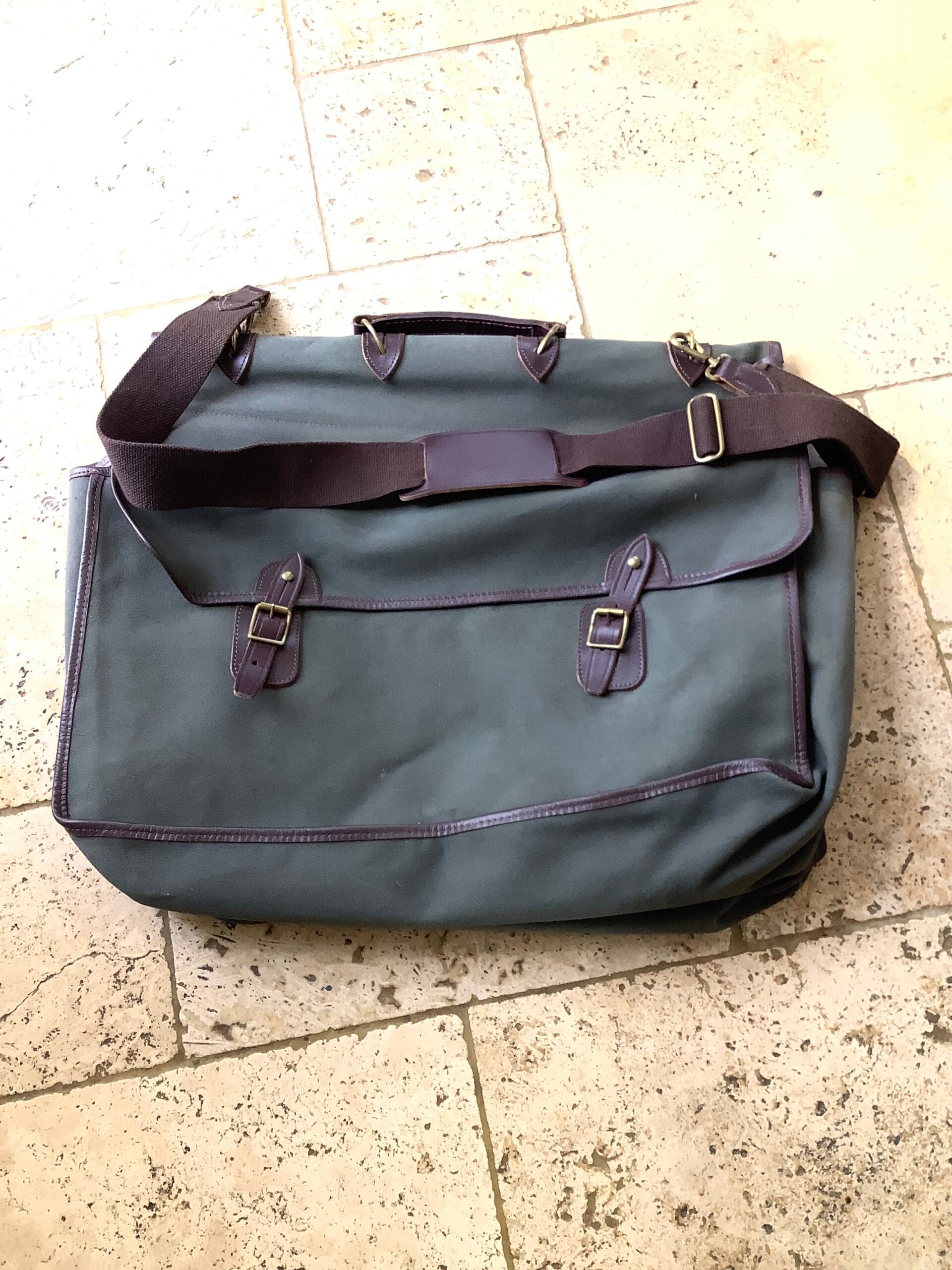 Vintage Large BARBOUR Fisherman’s DOUBLE Hold-all Bag