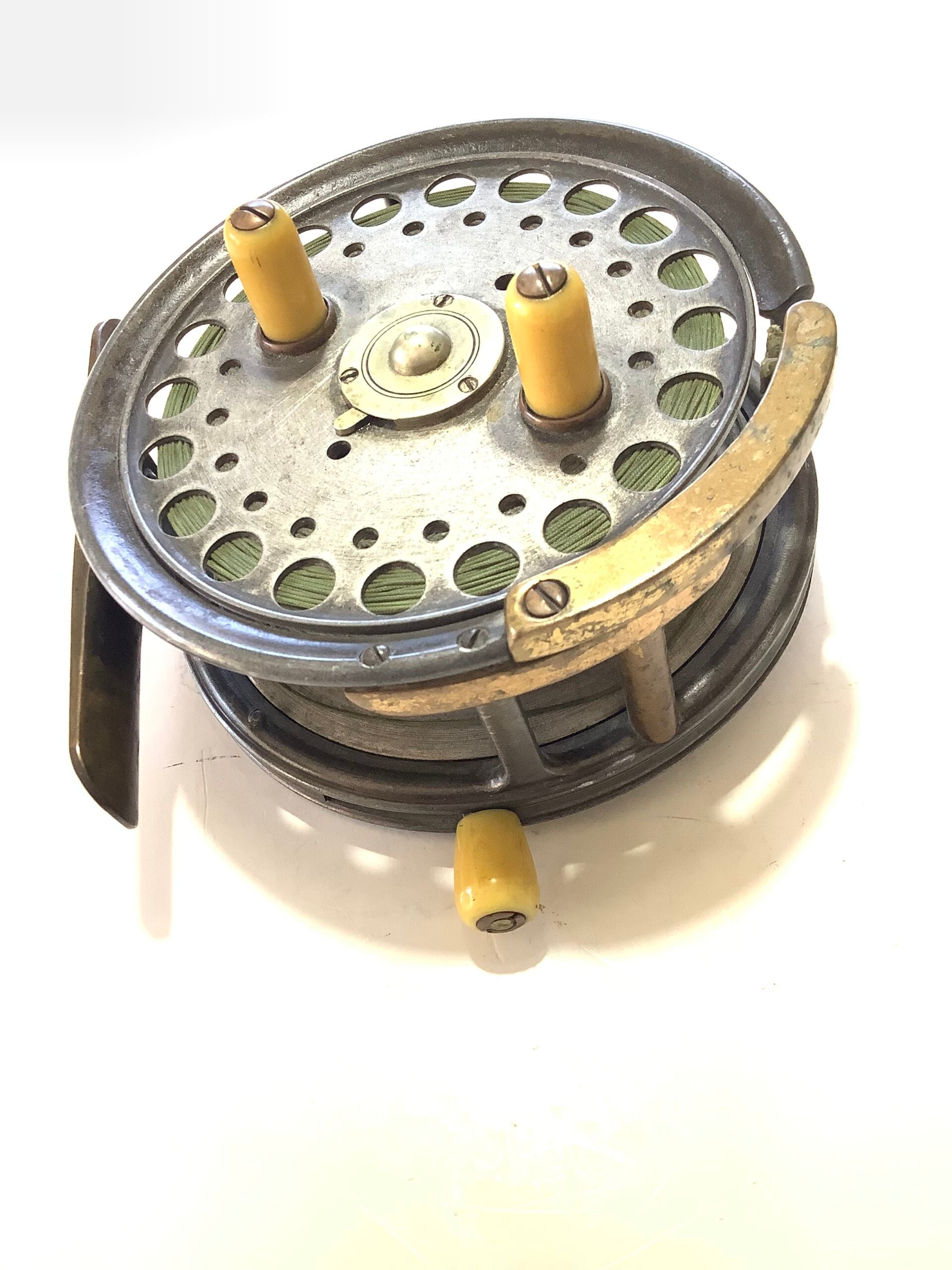 Rare Antique HARDY BROS Silex No.2 WITH AUXILIARY RIM BRAKE