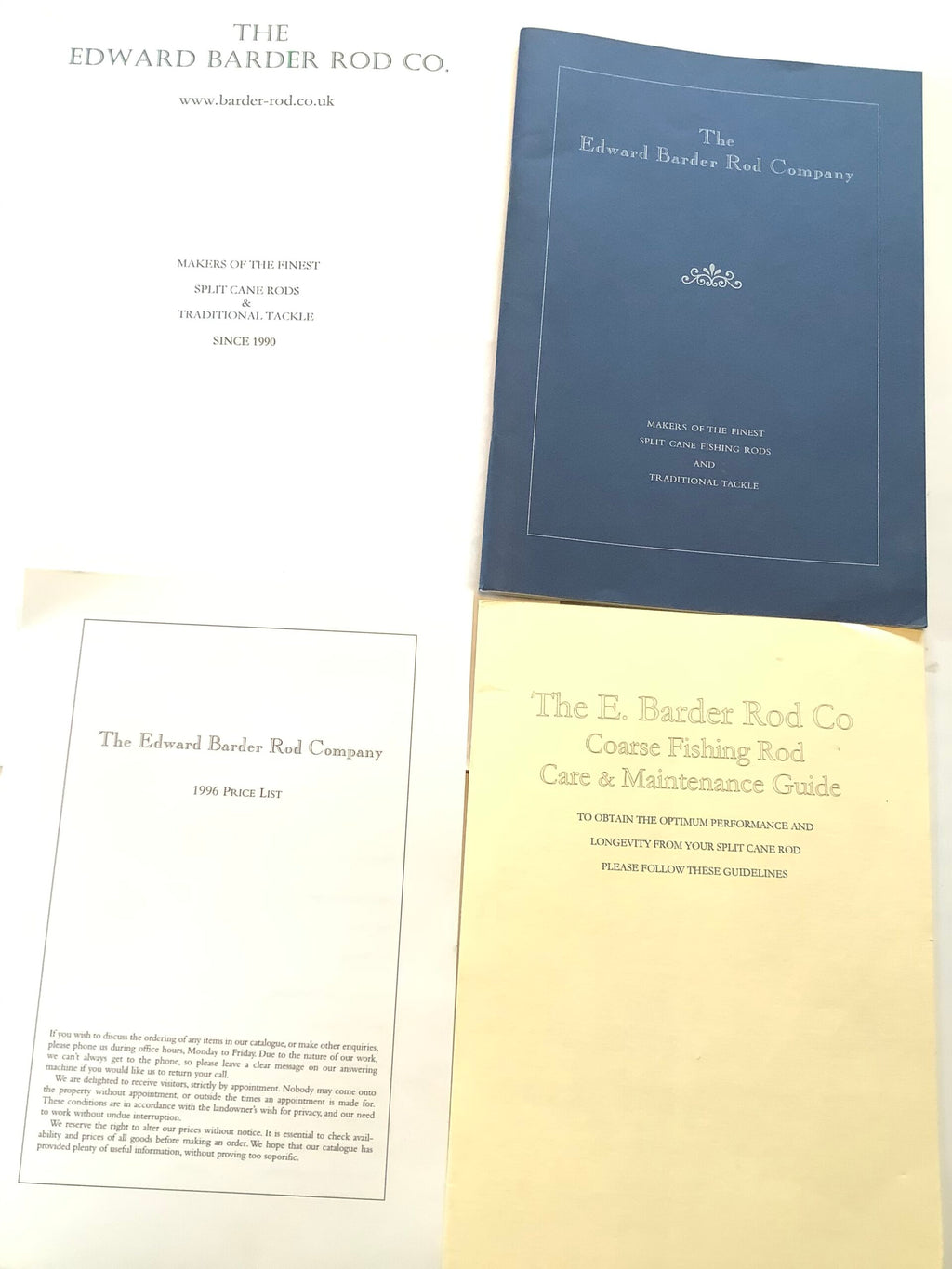 Edward Barder Rod Company catalogues