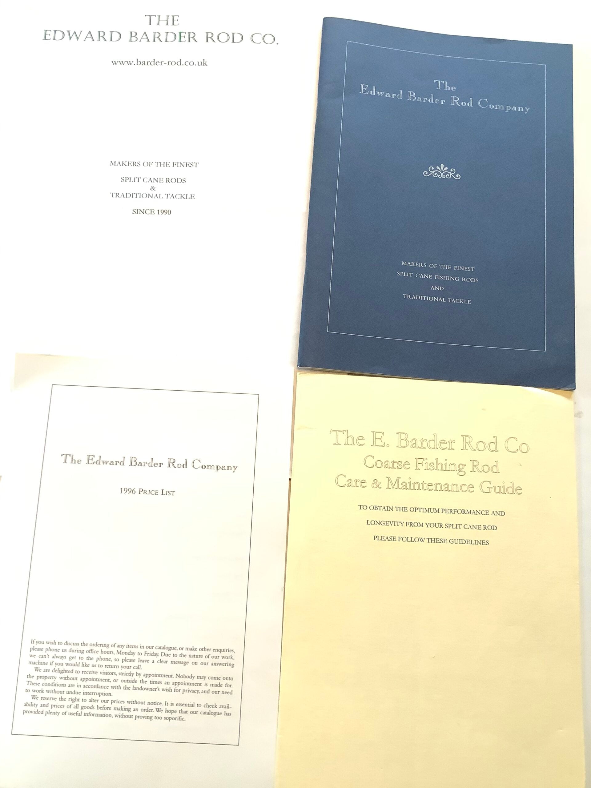 Edward Barder Rod Company catalogues
