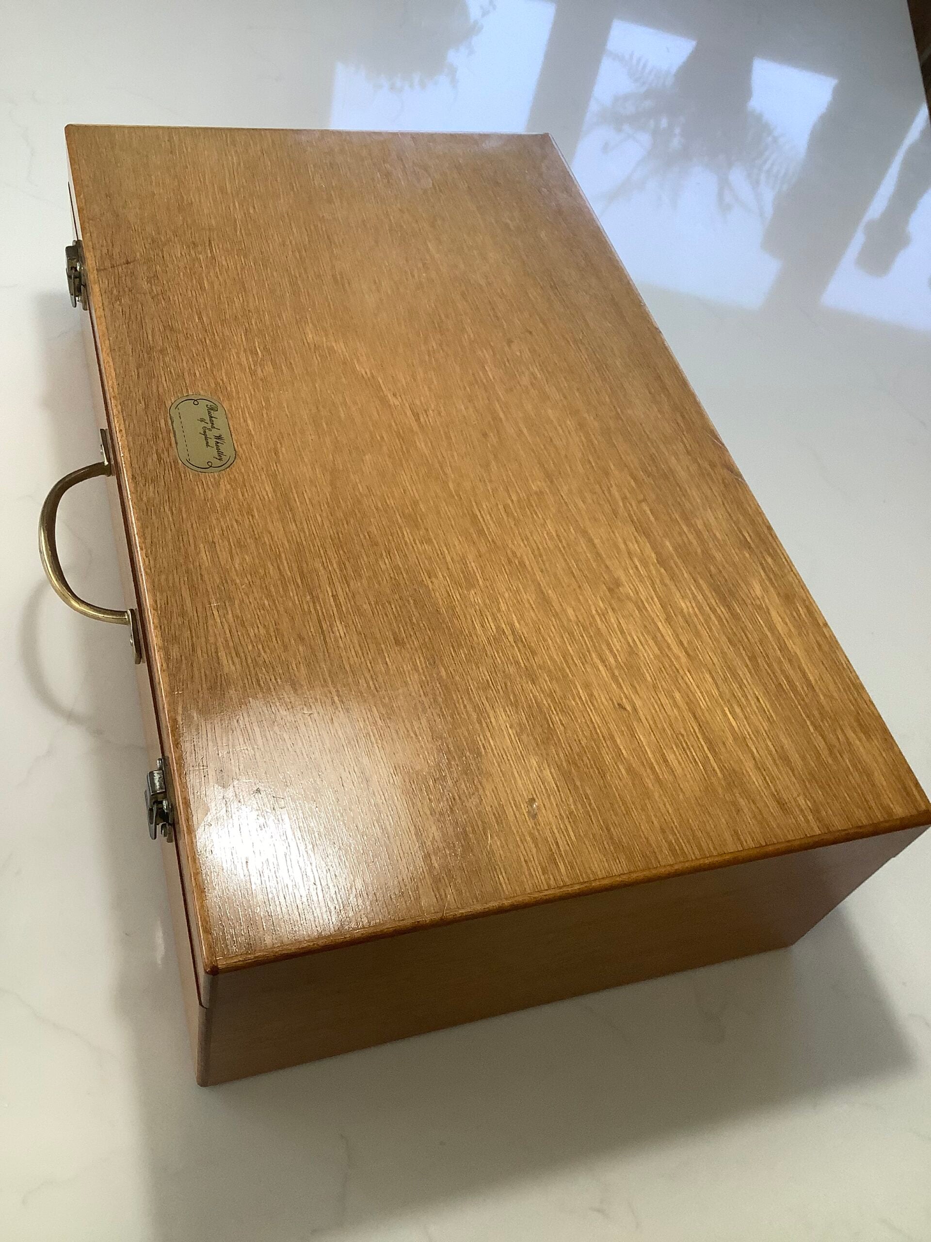 Richard Wheatley Large Mahogany Fly Tyers Cabinet