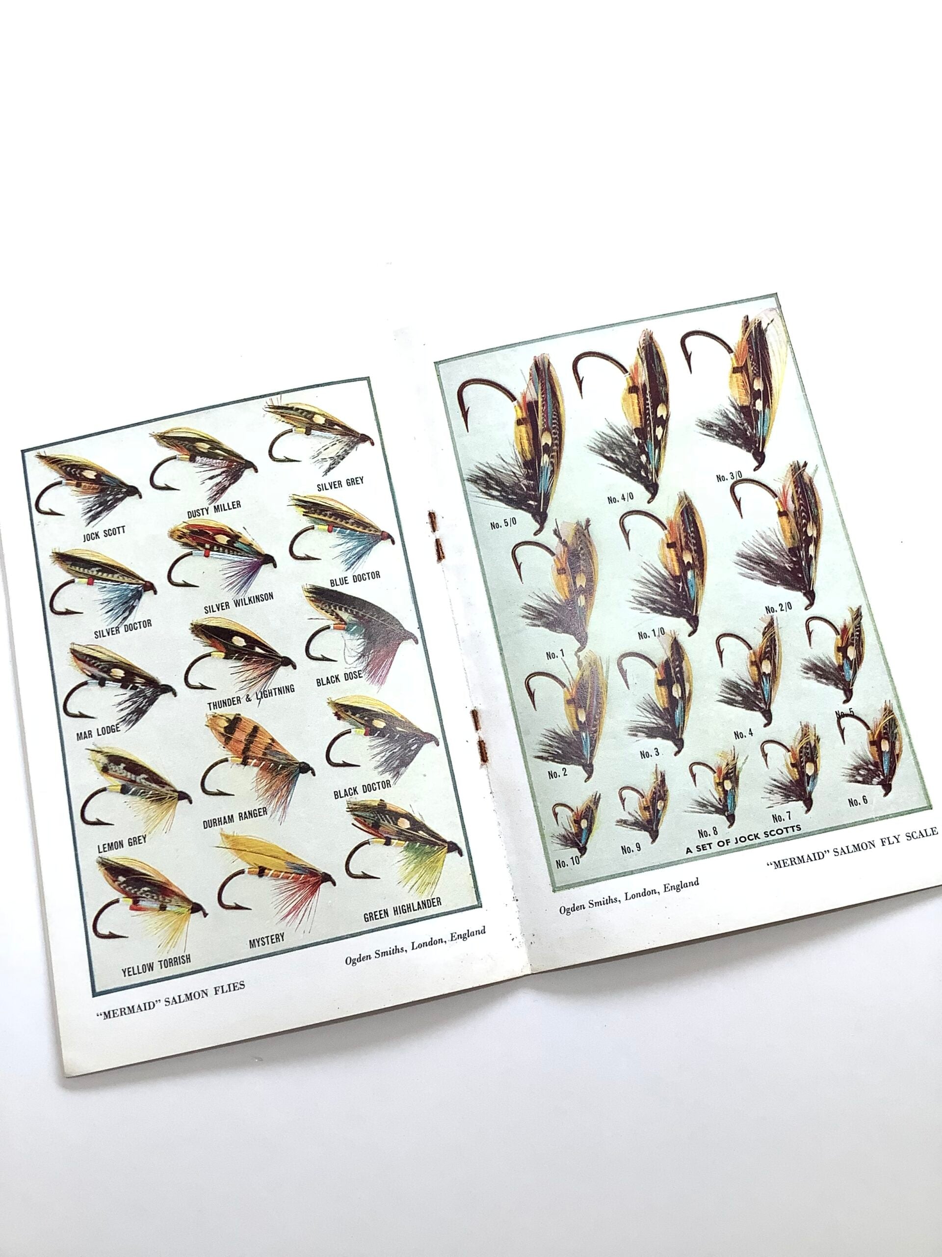 OGDEN SMITH FISHING FLY COLOURED ILLUSTRATED GUIDE
