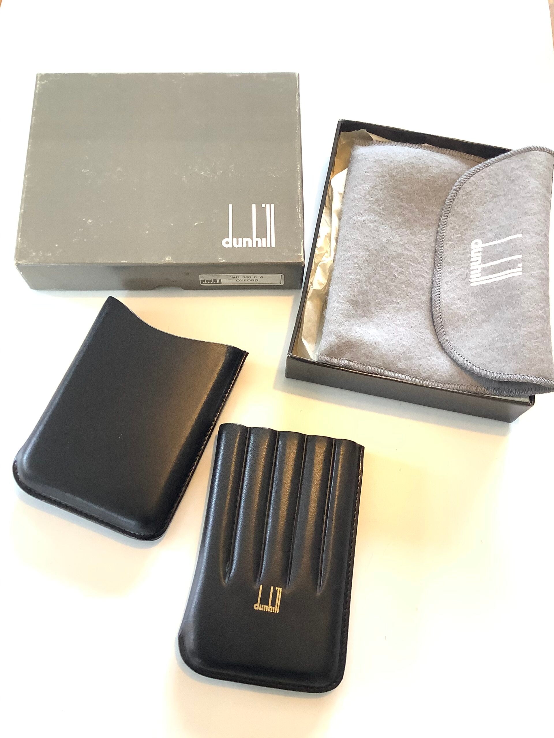Vintage New Dunhill of London Leather Cigar Holder