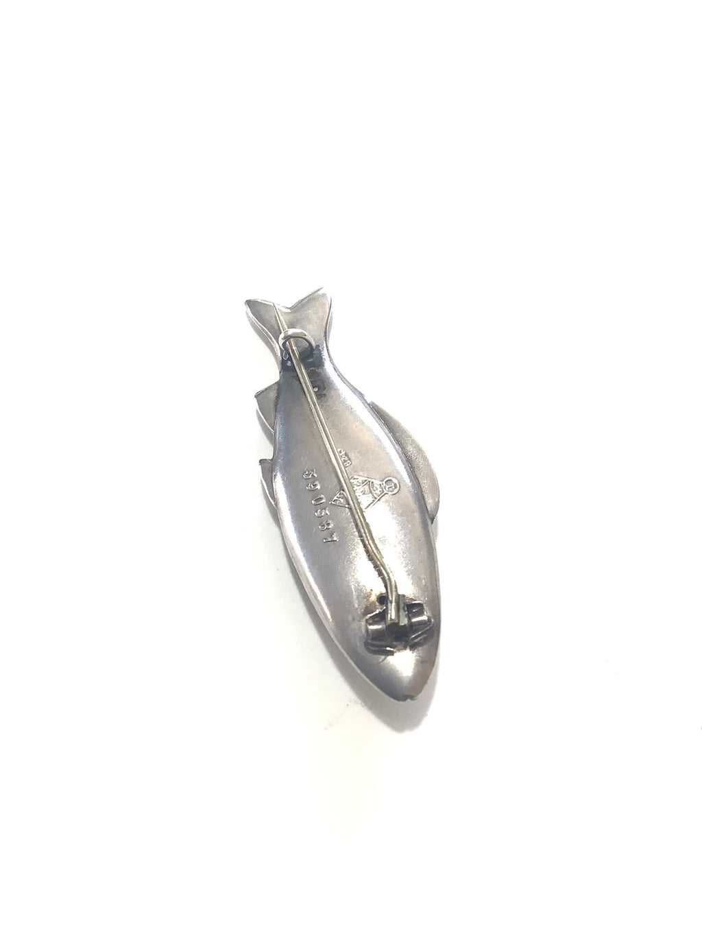 Antique Silver Fish with Victorian Kite Mark Stamp