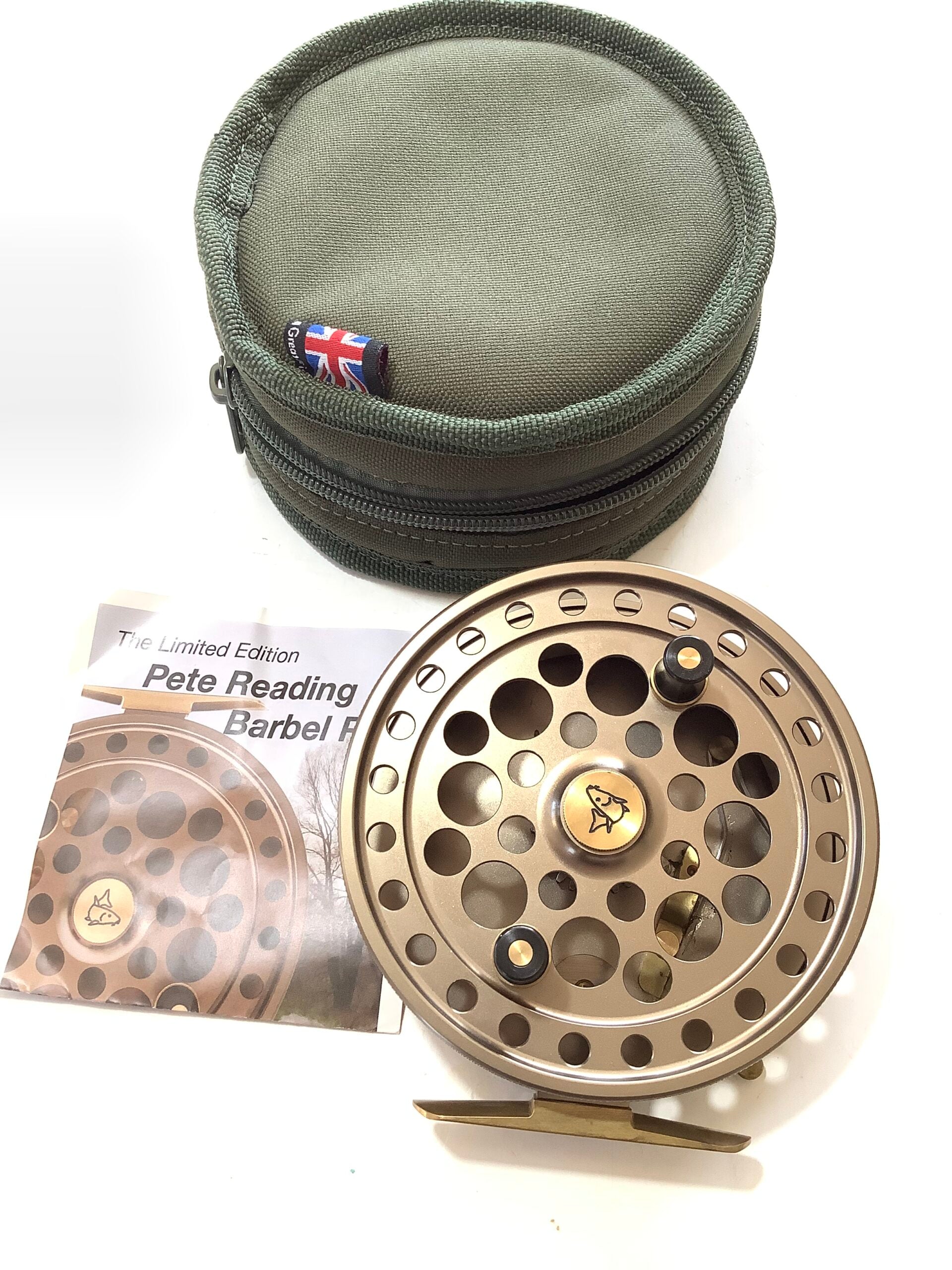 Mint unused “Pete Reading Barbel Pin” Centrepin Ringwood Reels