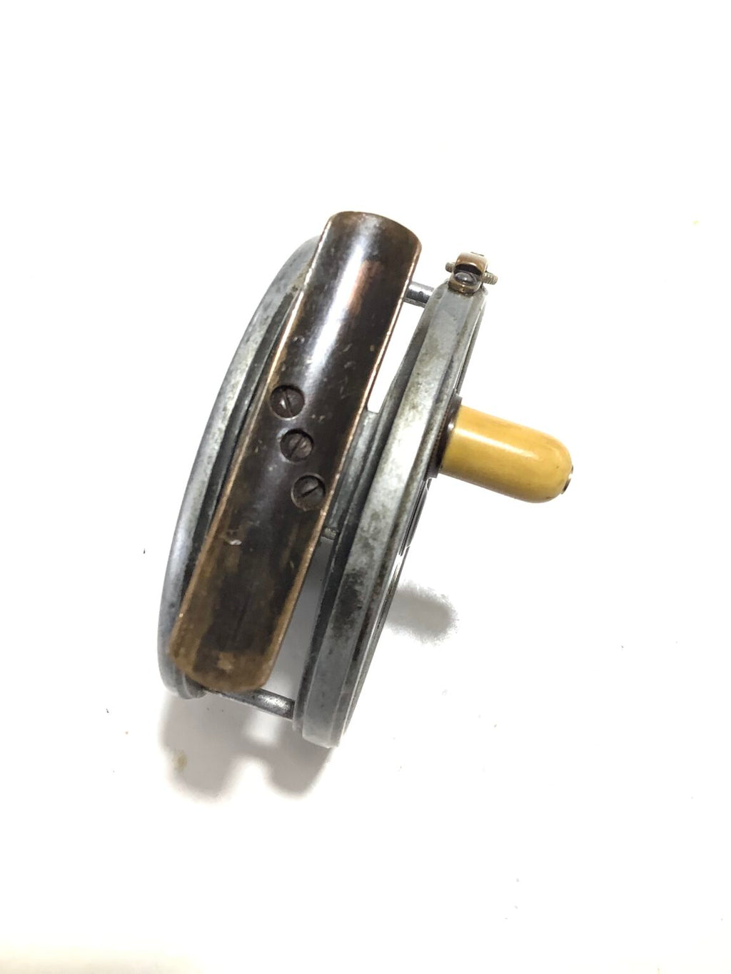 Very Rare Antique HARDY BROS Brass Faced Perfect Narrow Drum Fly Reel