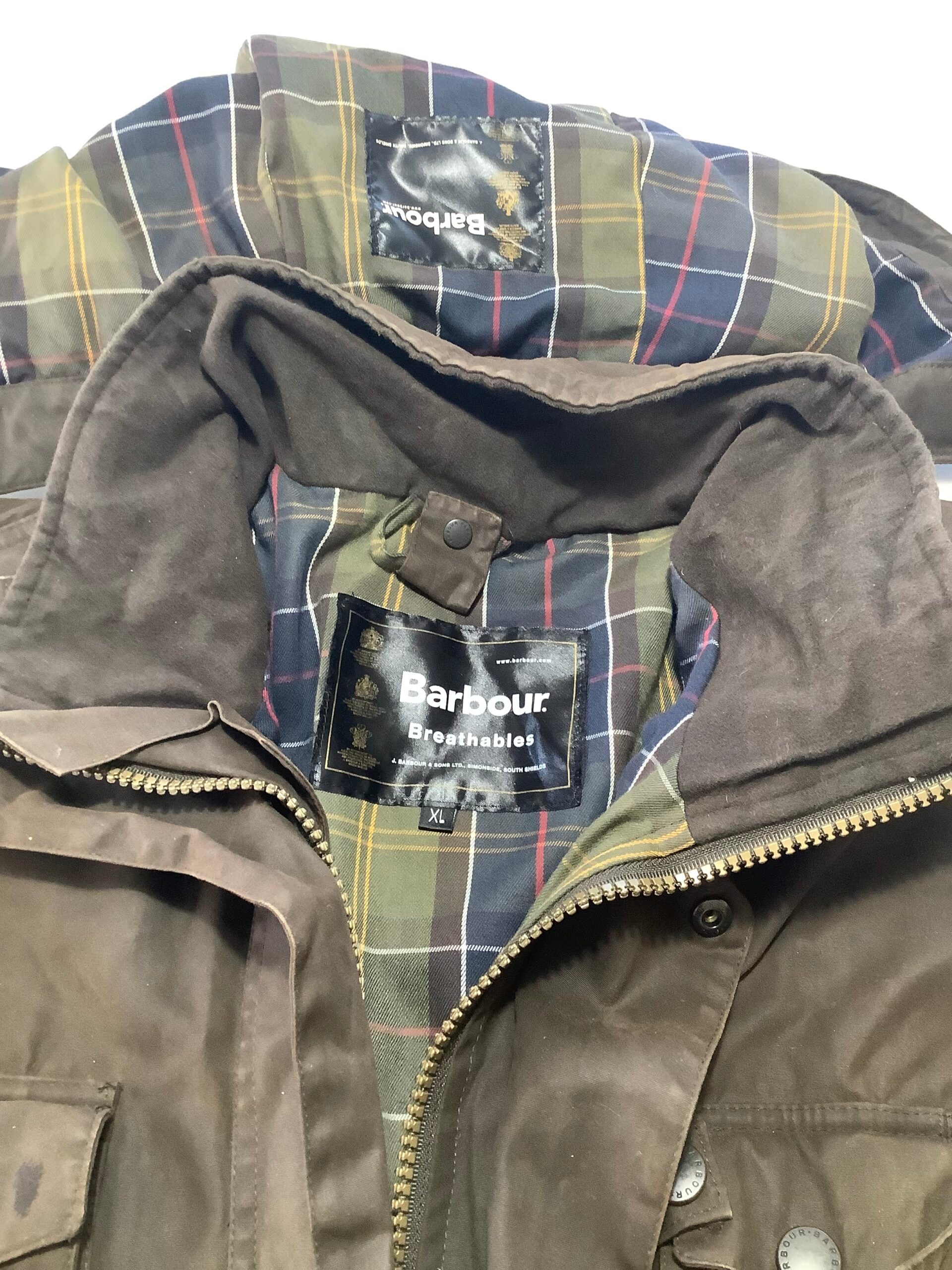 Rare Barbour “DryFly” XL Waxed Endurance Jacket
