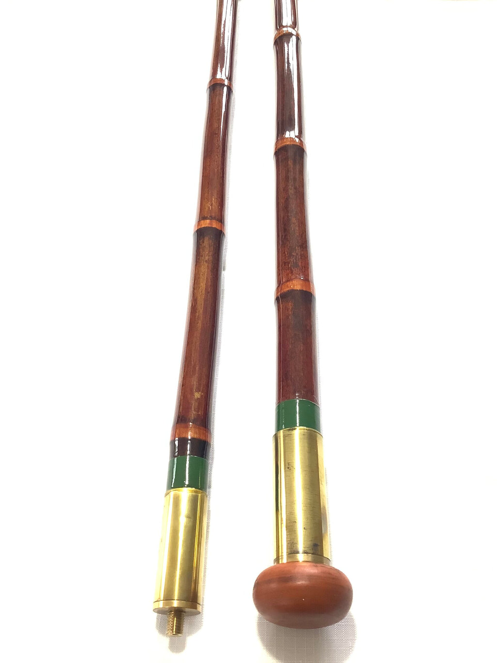 Vintage Two piece 7ft Whole cane Landing Net Pole