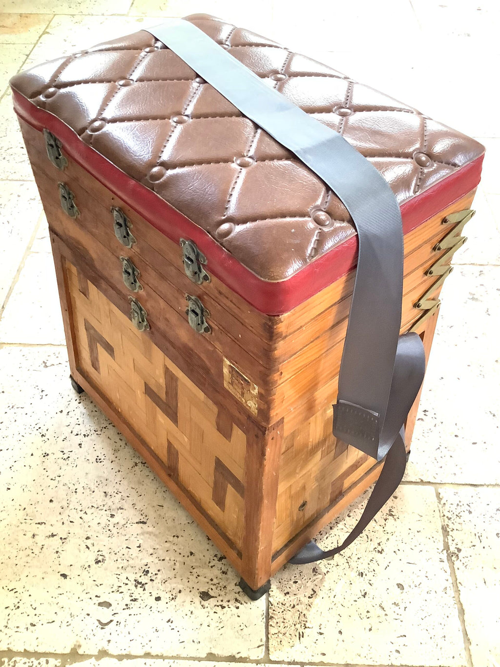 Vintage Retro Fisherman’s Seat Tackle Box
