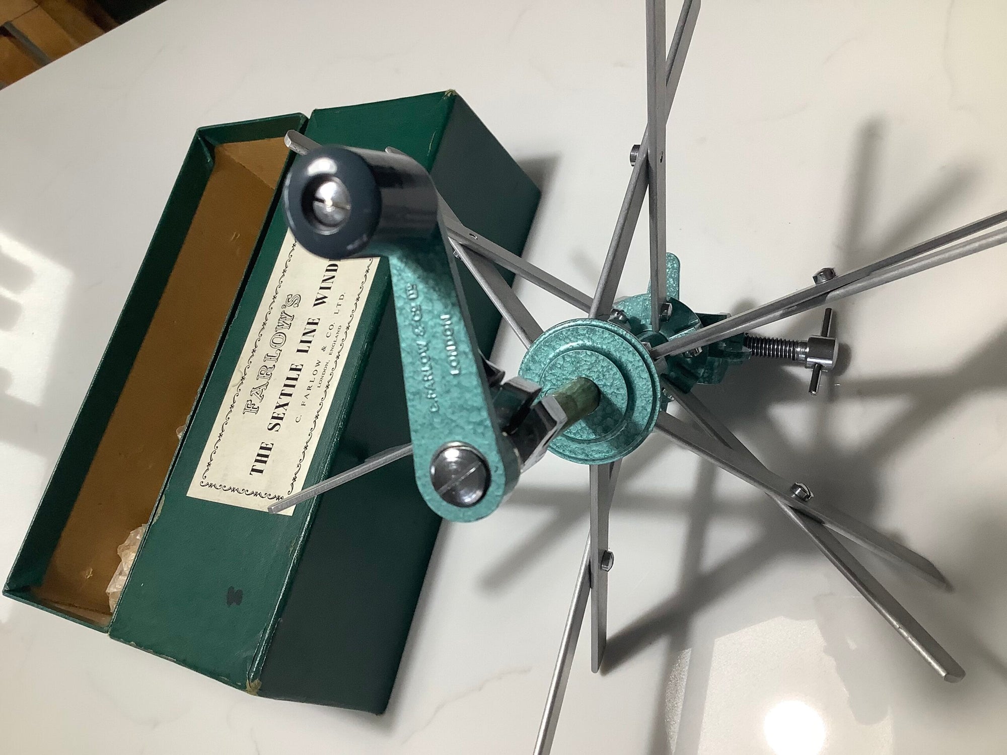 Vintage ( unused as new) FARLOWS OF PALL MALL portable Line winder