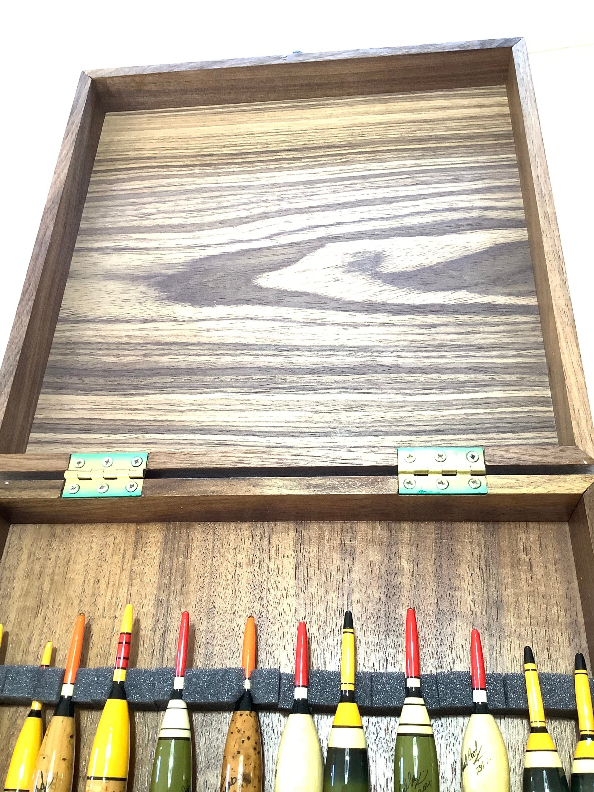 LARGE PAUL COOK WALNUT FLOAT BOX
