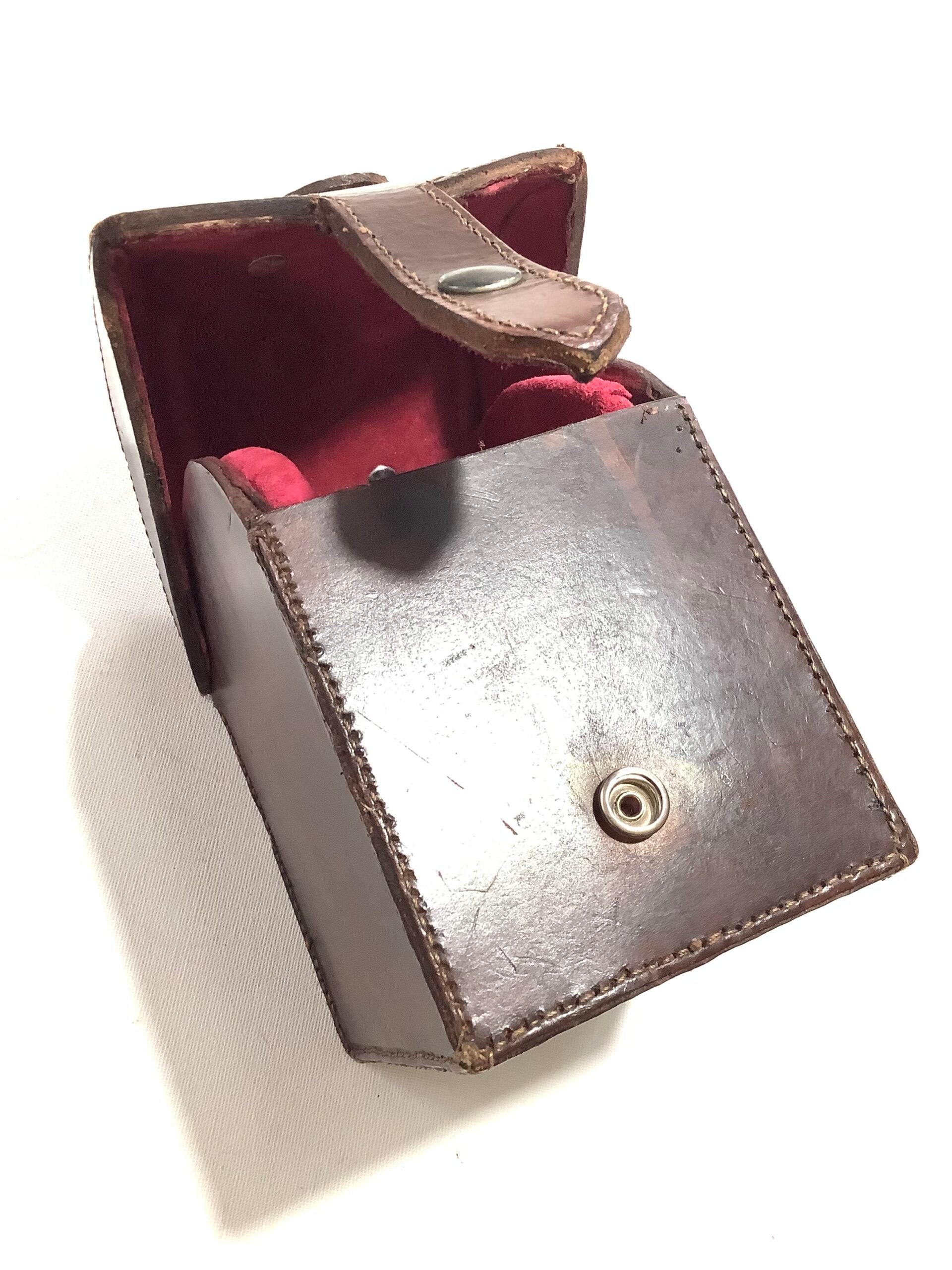 Vintage Block Leather Reel Cases