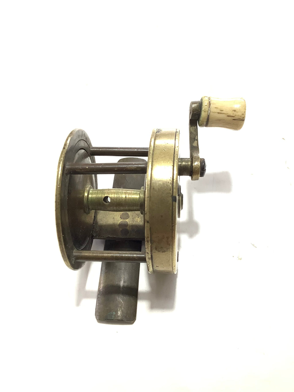 ANTIQUE LONDON ( Ustonson style) BRASS MULTIPLIER WINCH