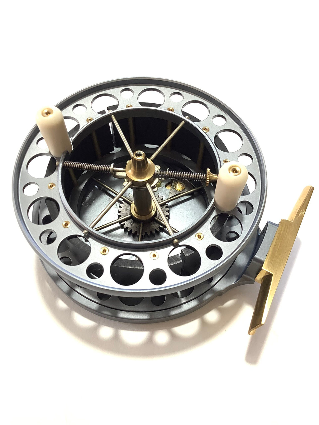 New unused Garry Mills T7 4” Centrepin Reel.