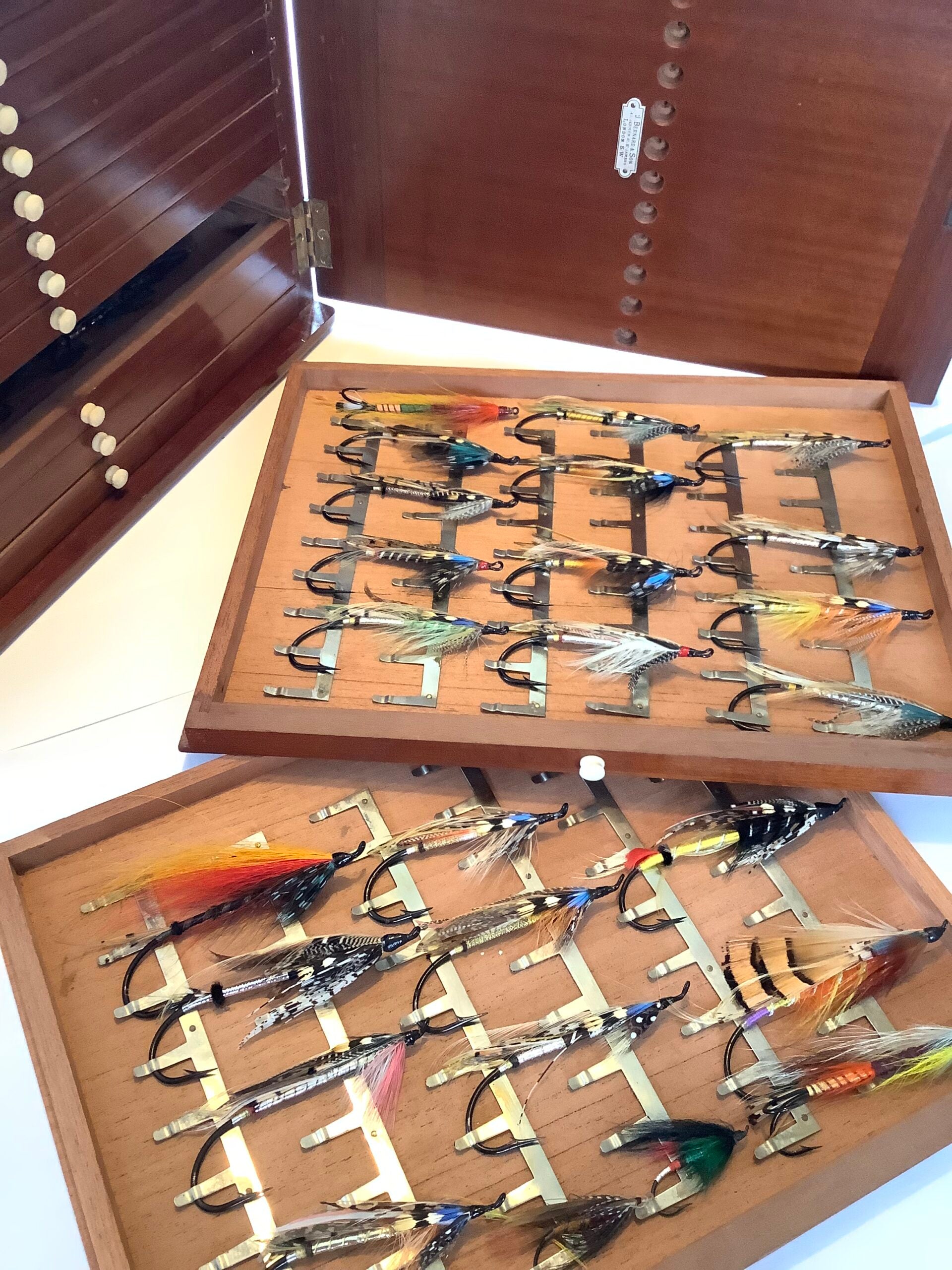 Very Rare Antique J.Bernard of London Fly Cabinet