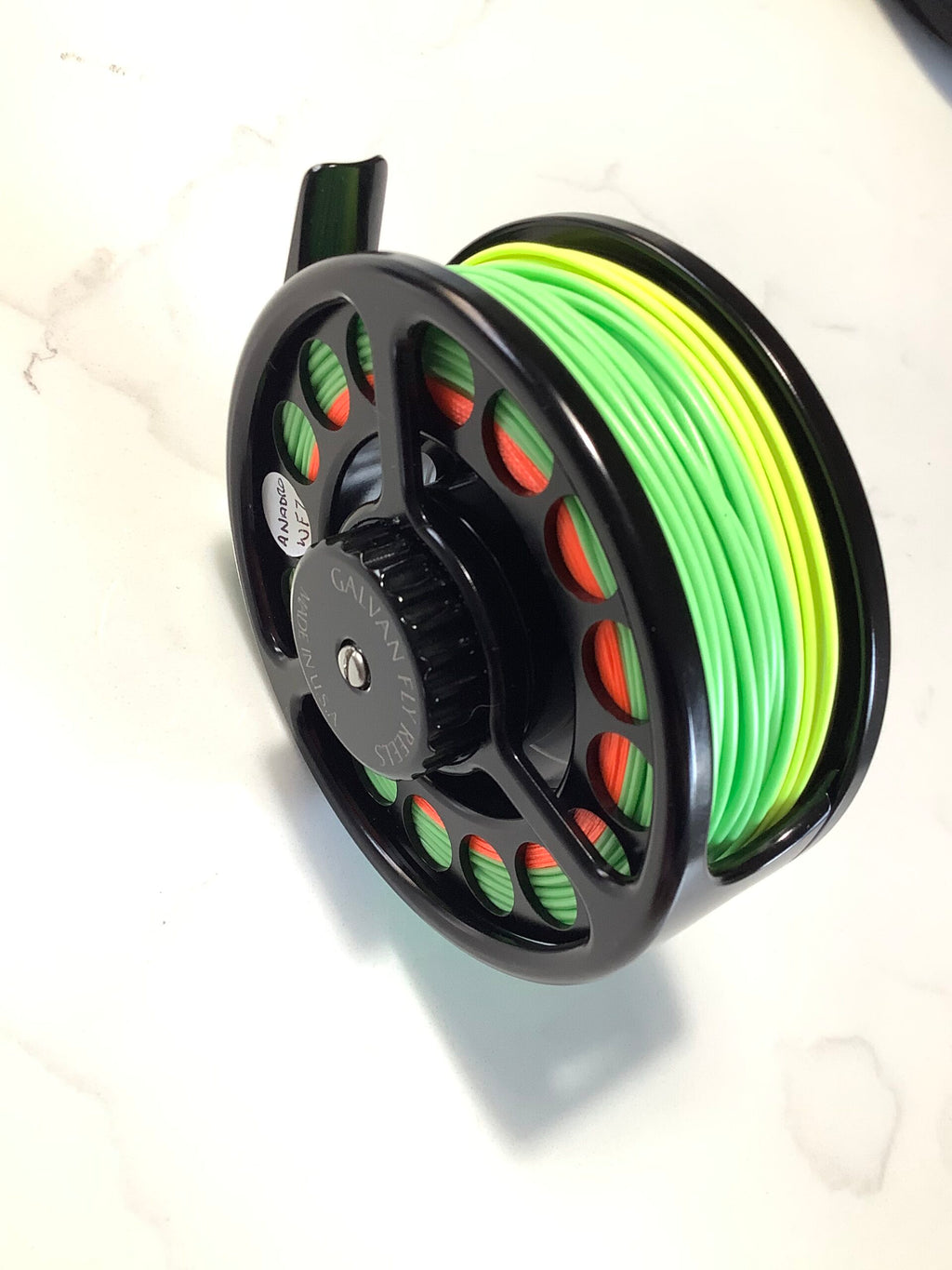 As NEW Excellent quality GALVAN #6 Fly Reel with Spare Spool and New SA ANADRO lines