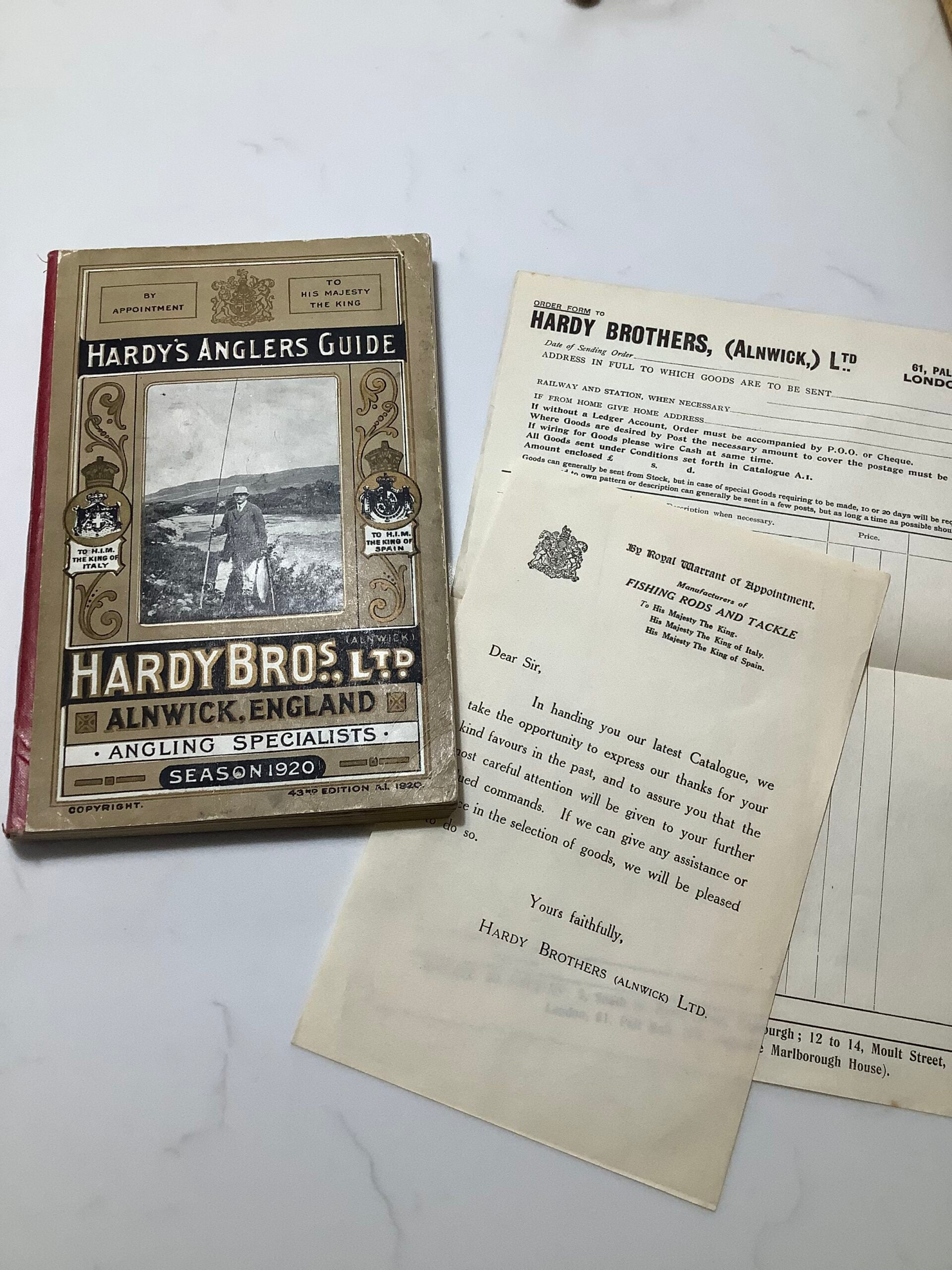 Excellent condition Antique 1920 HARDY BROS ANGERS GUIDE