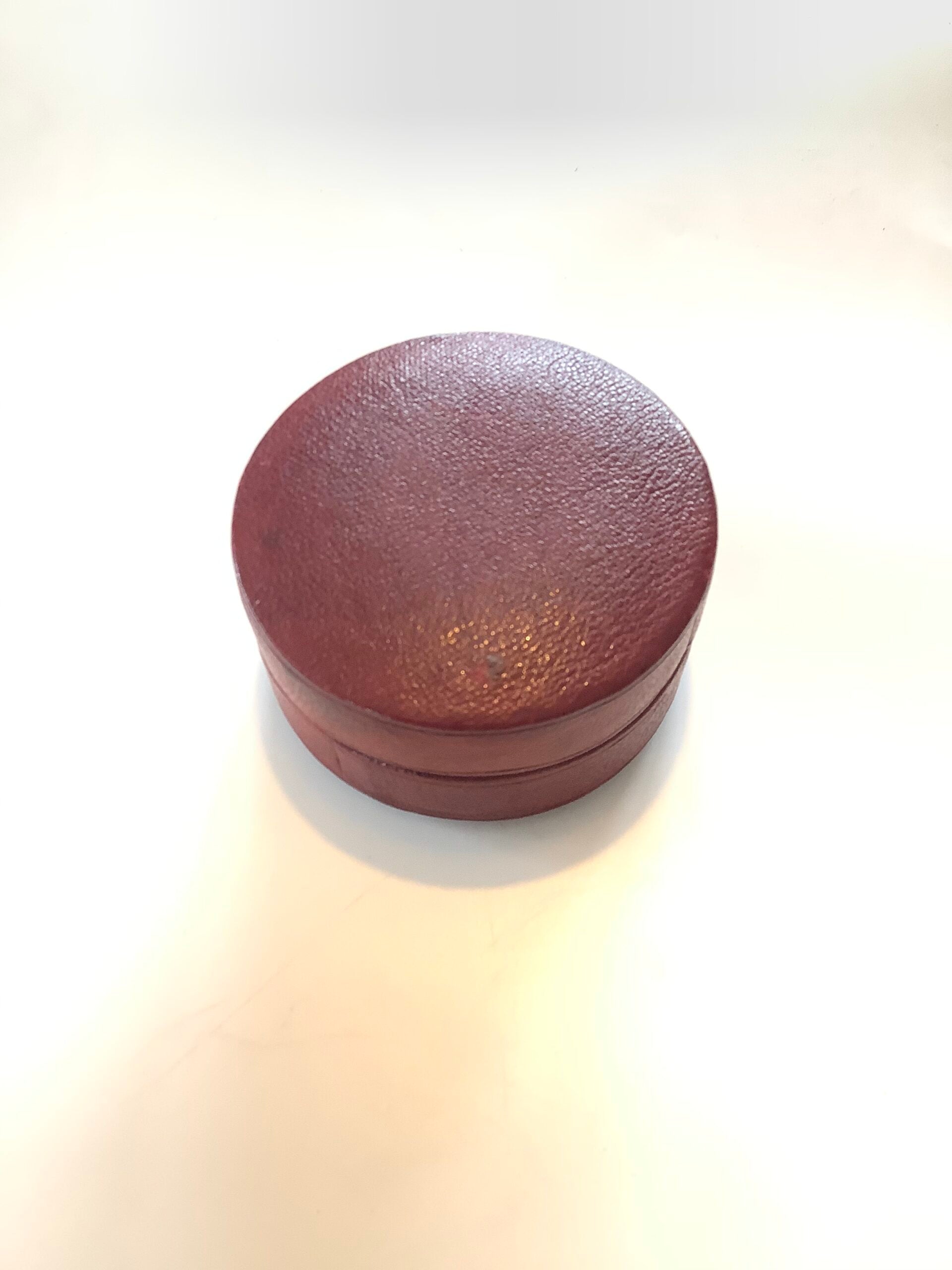 Antique silver collapsible Leather cased Pocket Cup