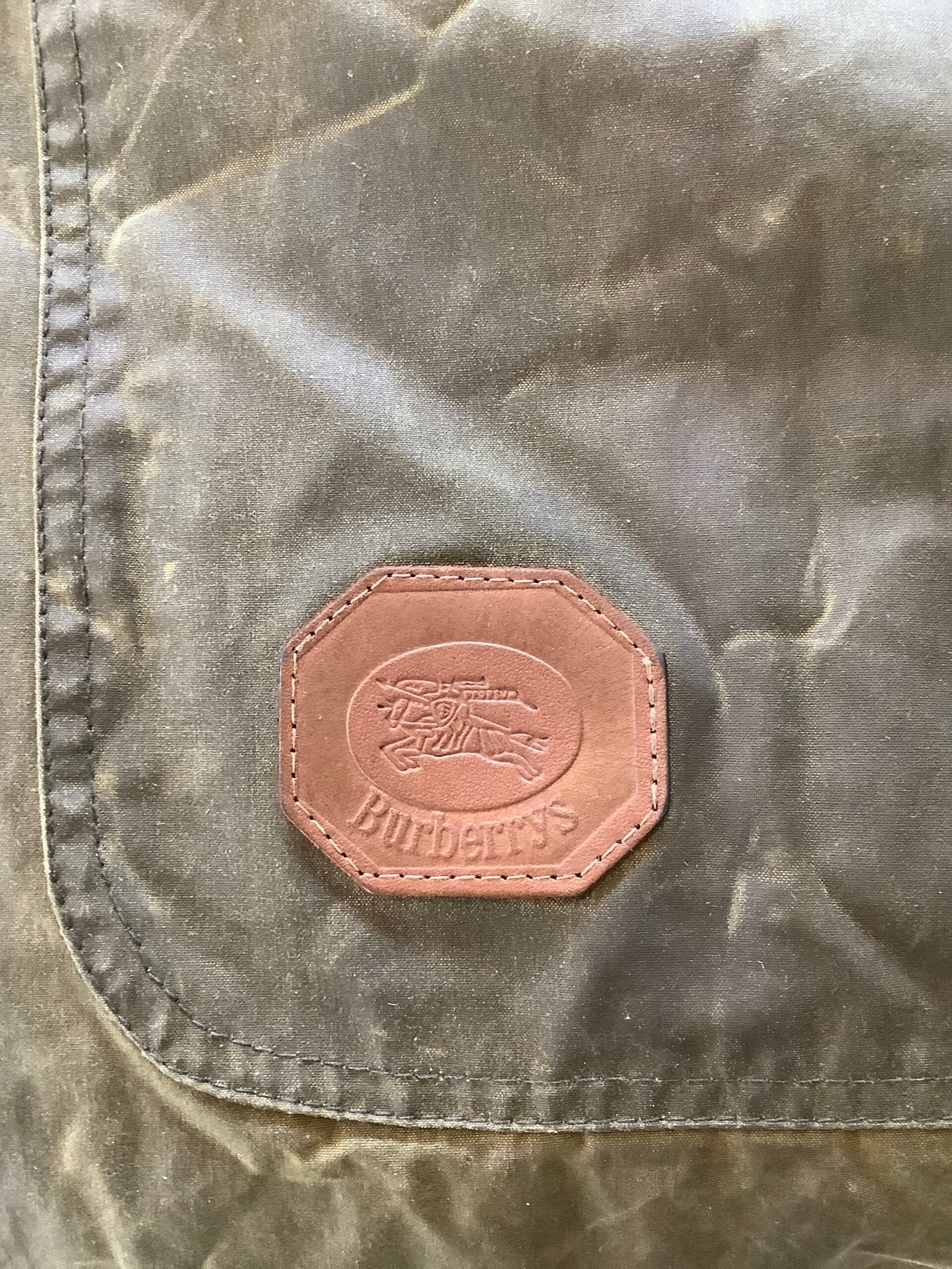 Vintage Burberry Waxed Parka Jacket