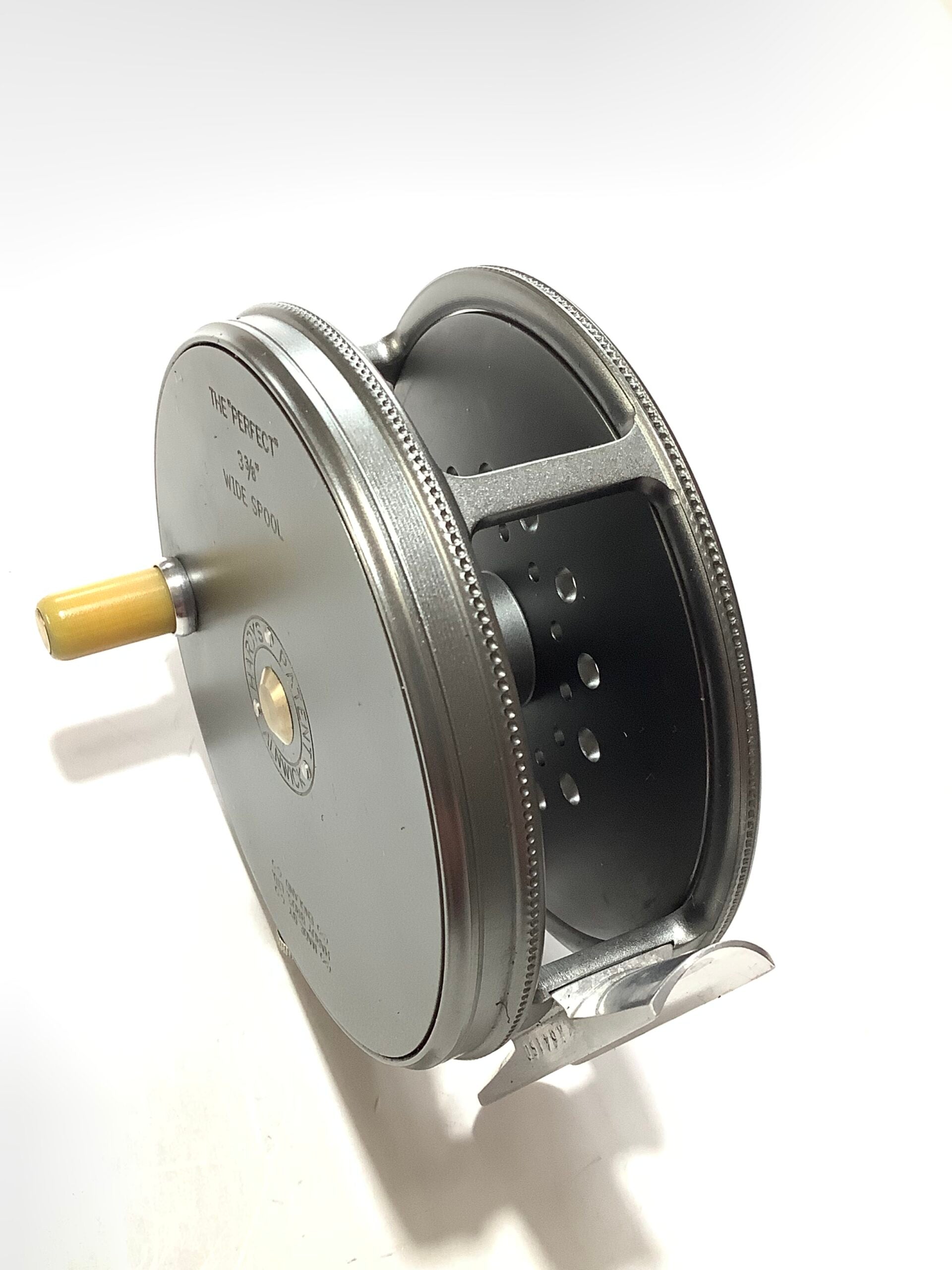 NEW HARDY BROS THE “ PERFECT” WIDE SPOOL 33/8” Fly Reel