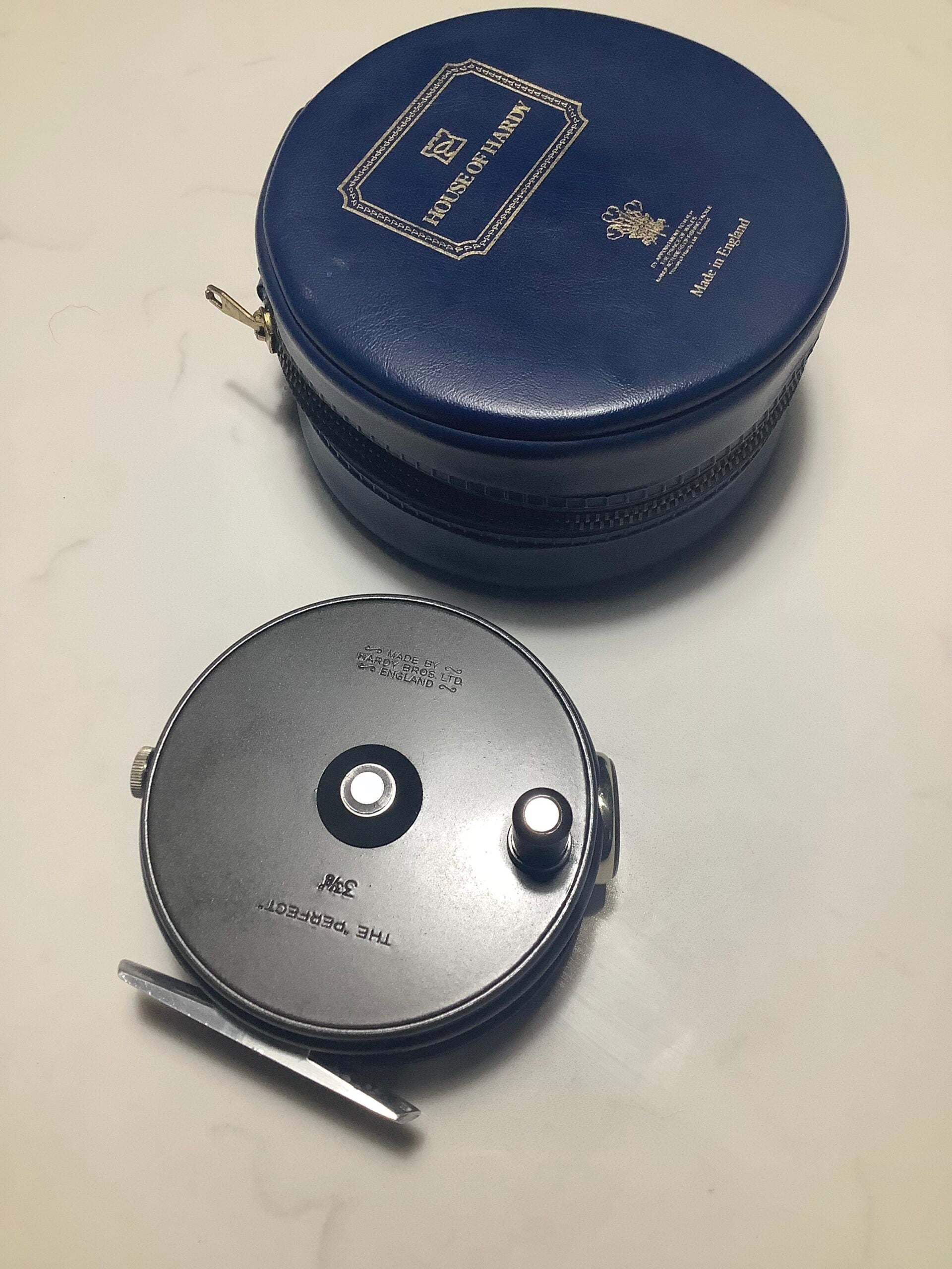 Rare LEFT HAND WIND Hardy Bros 3 3/8” PERFECT Fly Reel
