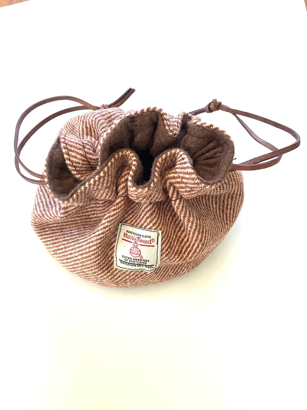 NEW Harris Tweed Fishing Reel Pokey Bag