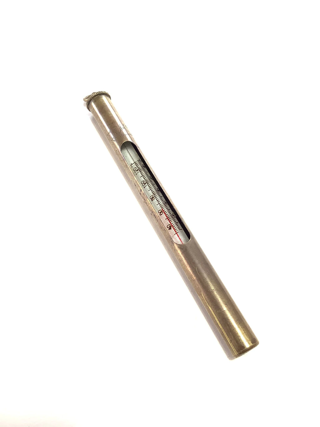 Antique Hardy Bros Brass Thermometer