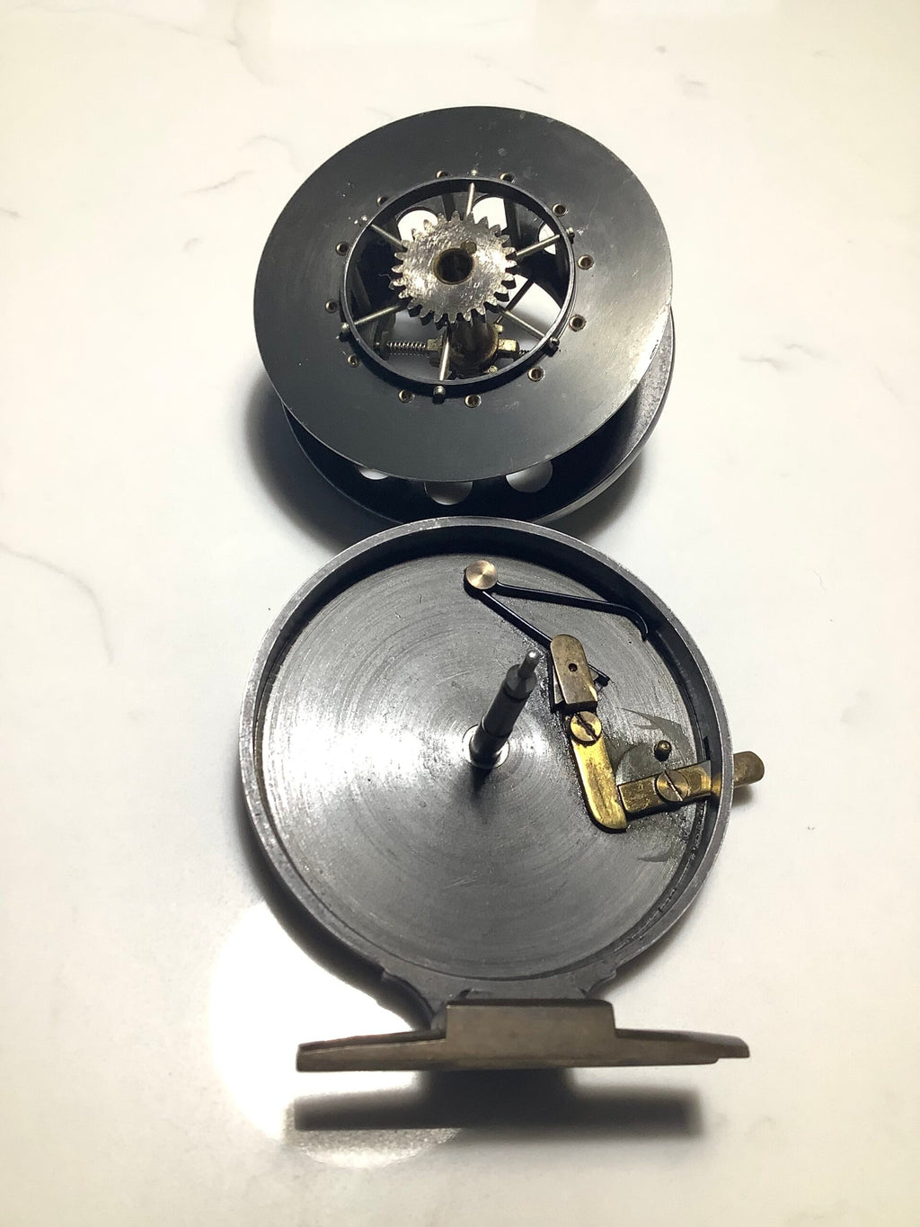 Scarce 3 1/2” 1936 Lever Check ALLCOCK AERIAL Centrepin