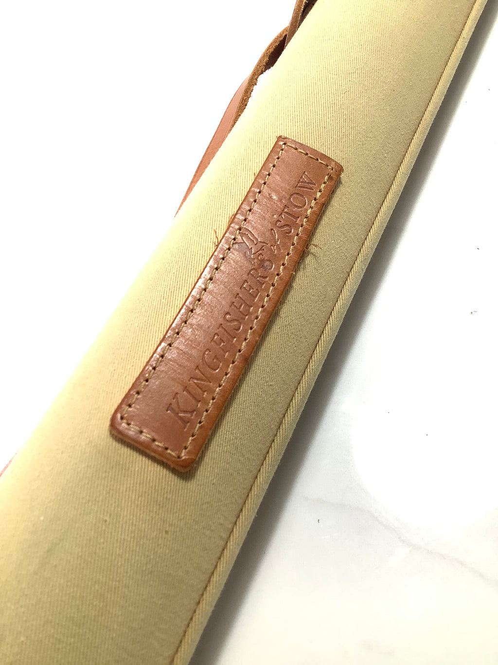 Best Hand Crafted Leather Canvas Rod Holder by KINGFISHER OF STOW