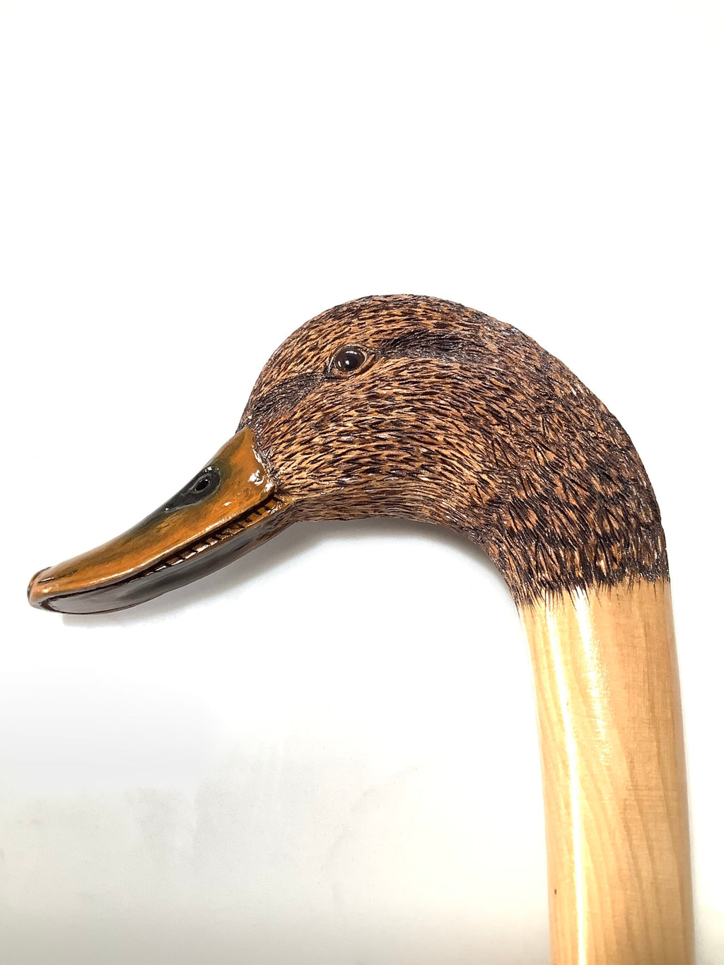 IAN TAYLOR HAND CRAFTED MALLARD WALKING STICK Maker to The Royals Celebrates
