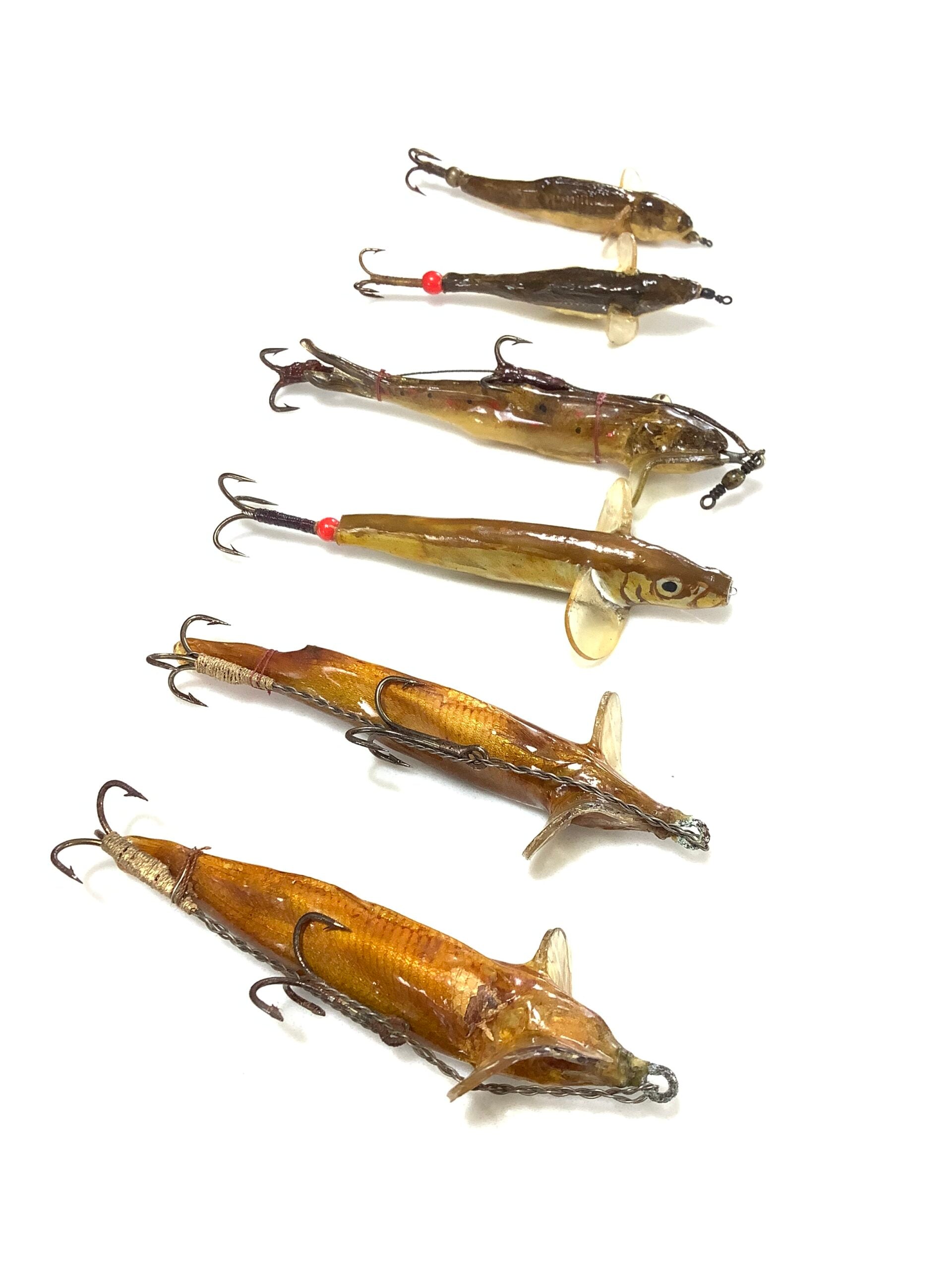 Scarce set of ALLCOCK Co Nevison Real Fish lures