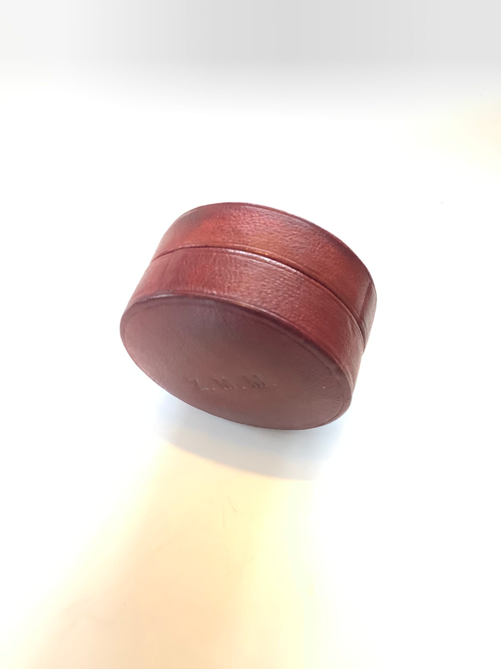Antique silver collapsible Leather cased Pocket Cup